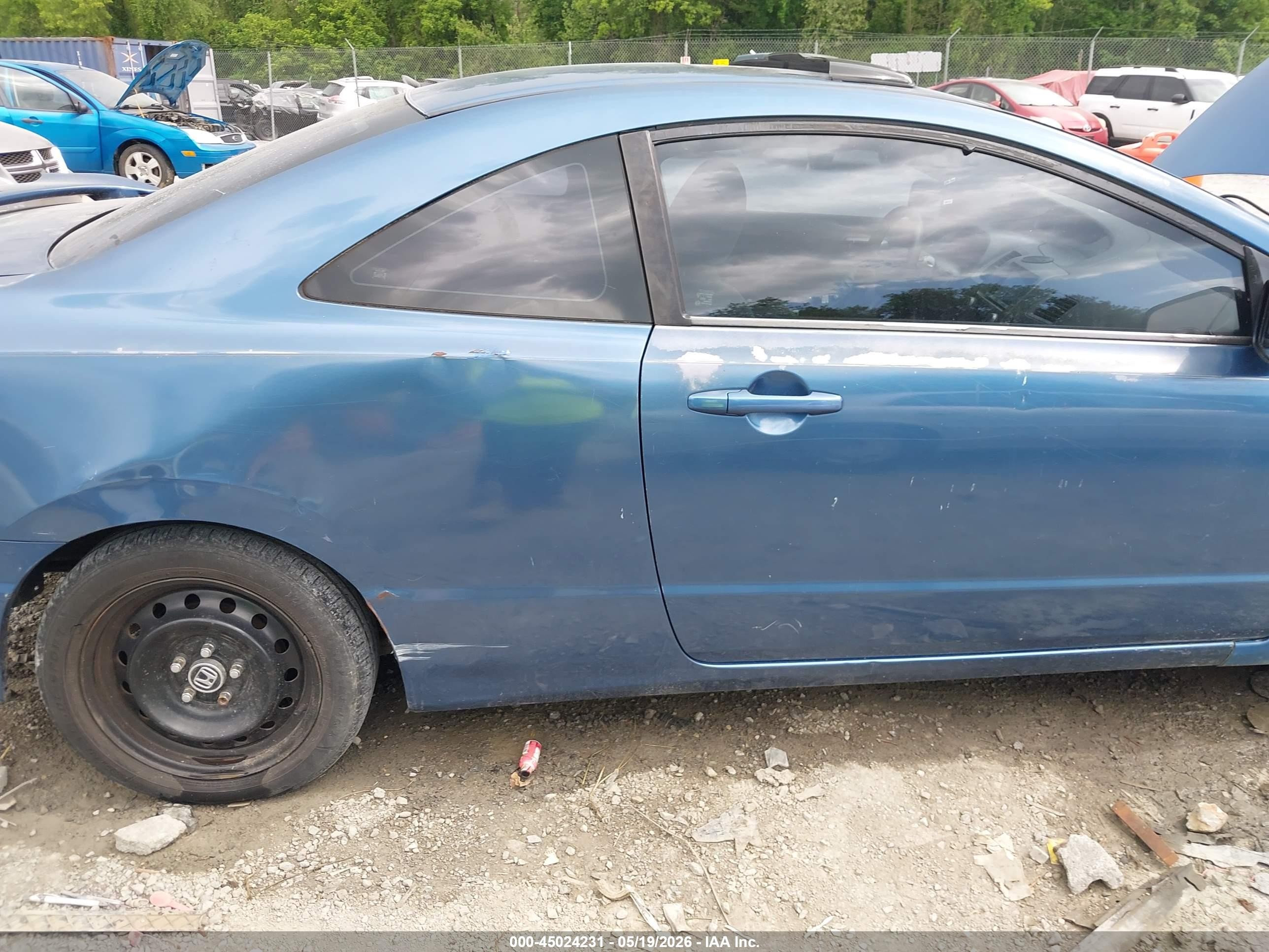 2006 Honda Civic Ex Blue vin: 2HGFG11826H501896