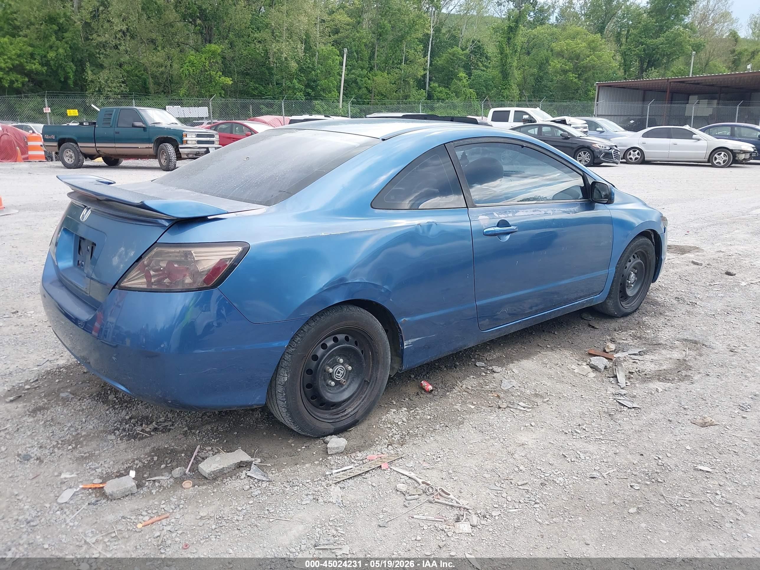 2006 Honda Civic Ex Blue vin: 2HGFG11826H501896