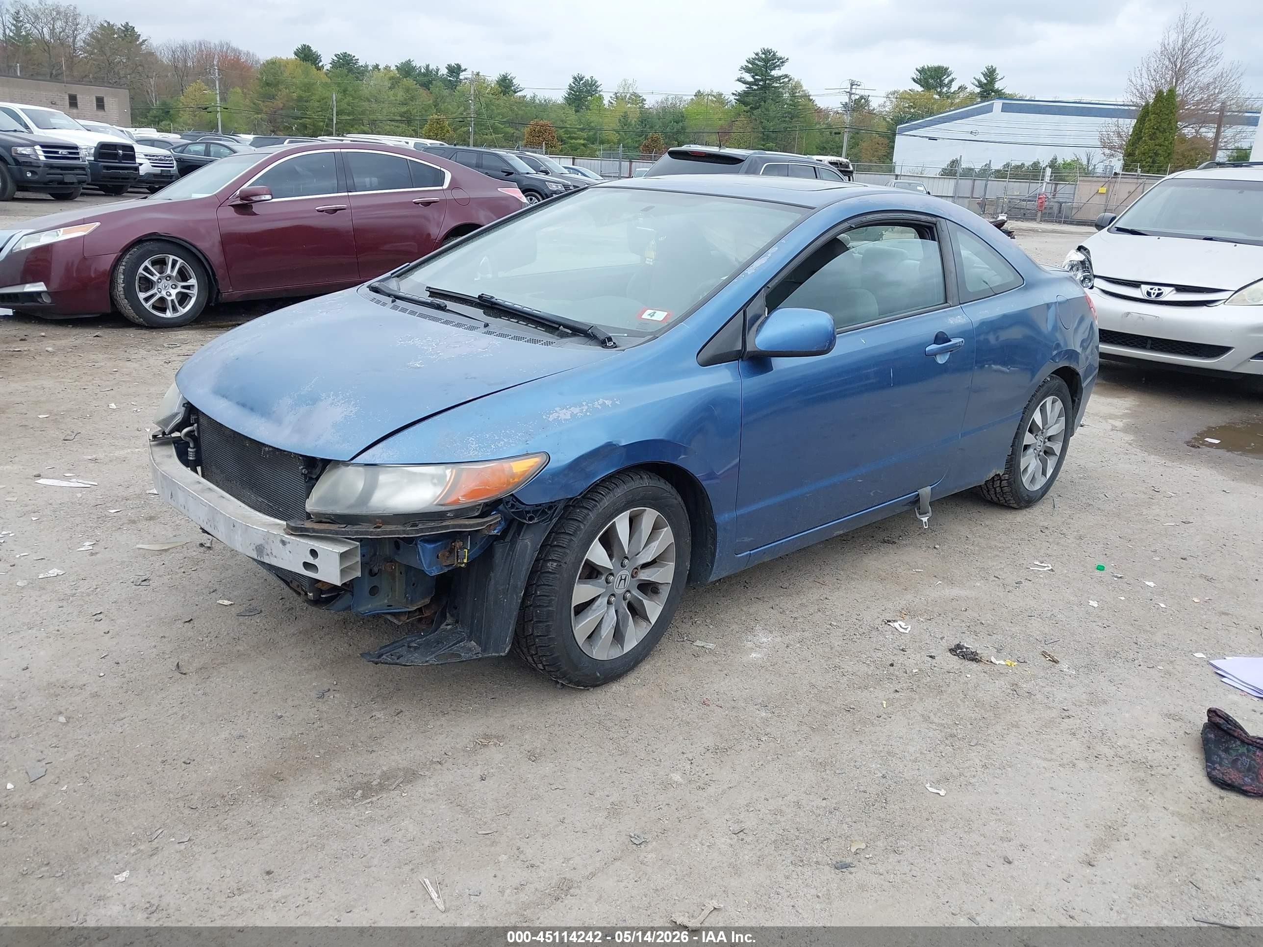 2006 Honda Civic Ex Blue vin: 2HGFG11826H517967