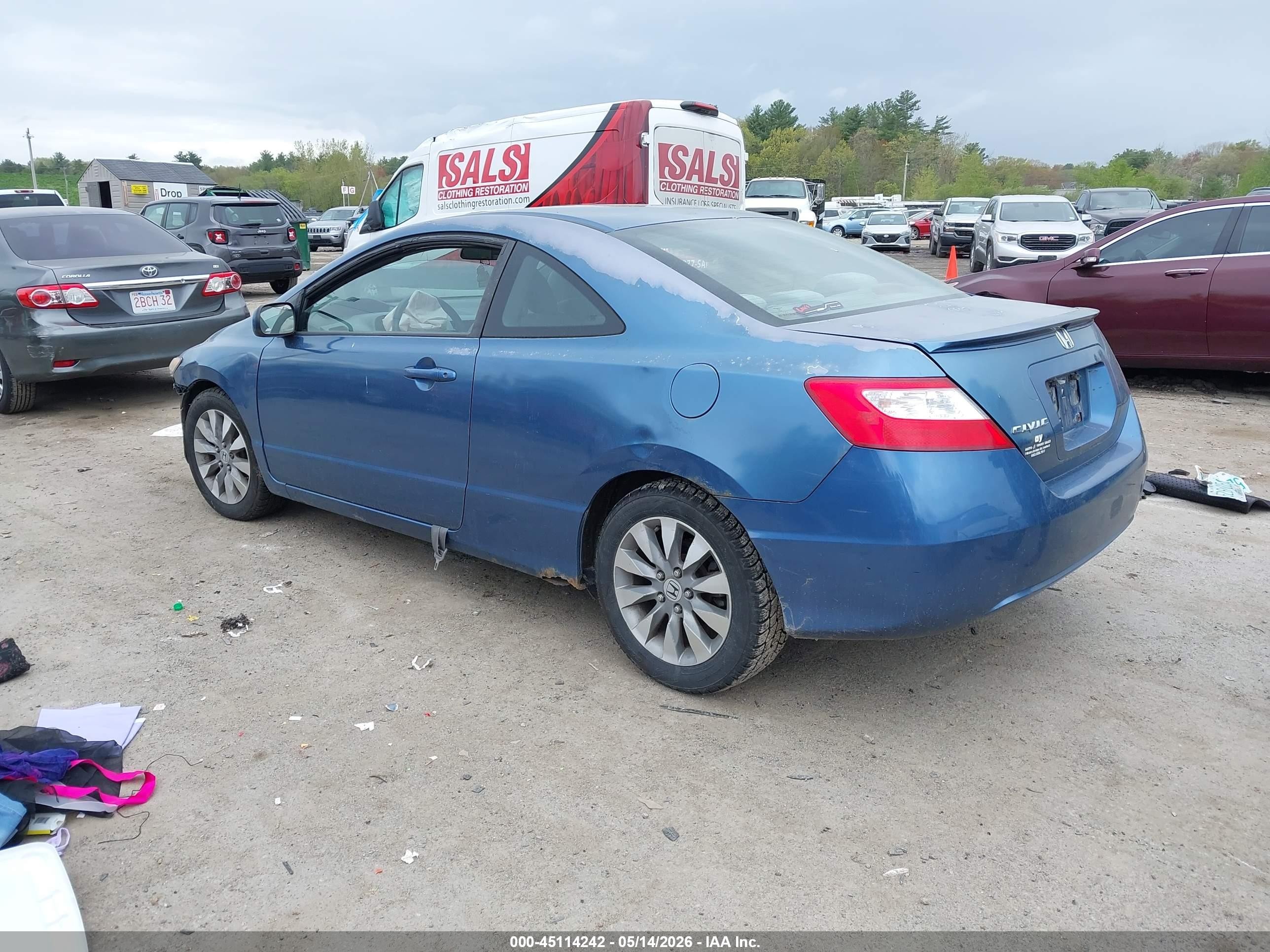 2006 Honda Civic Ex Blue vin: 2HGFG11826H517967