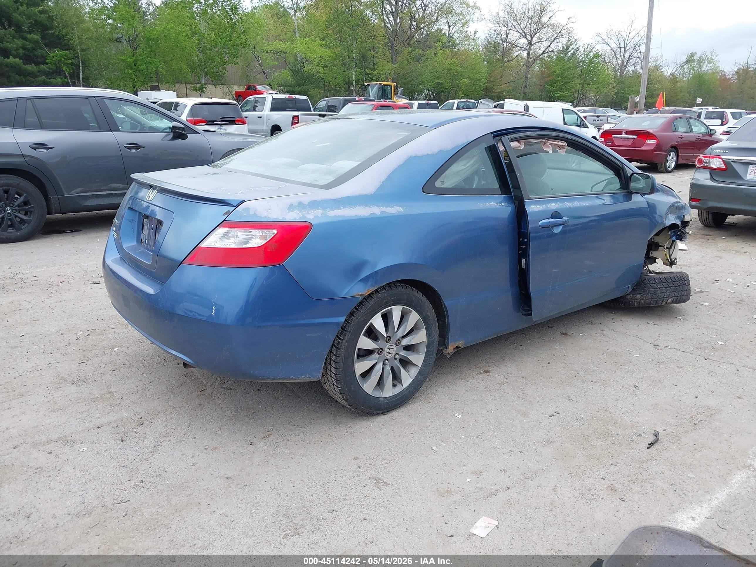 2006 Honda Civic Ex Blue vin: 2HGFG11826H517967