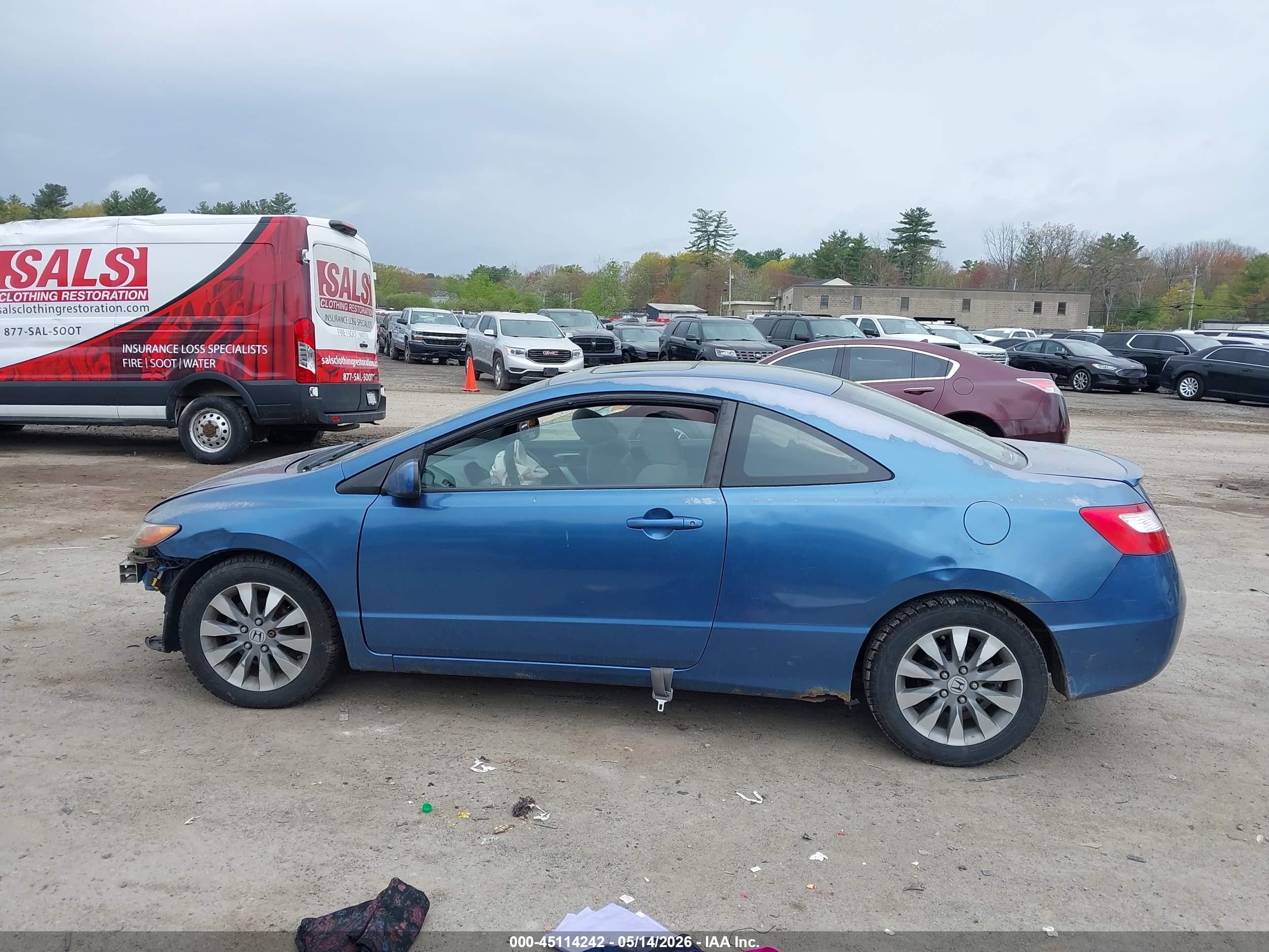 2006 Honda Civic Ex Blue vin: 2HGFG11826H517967