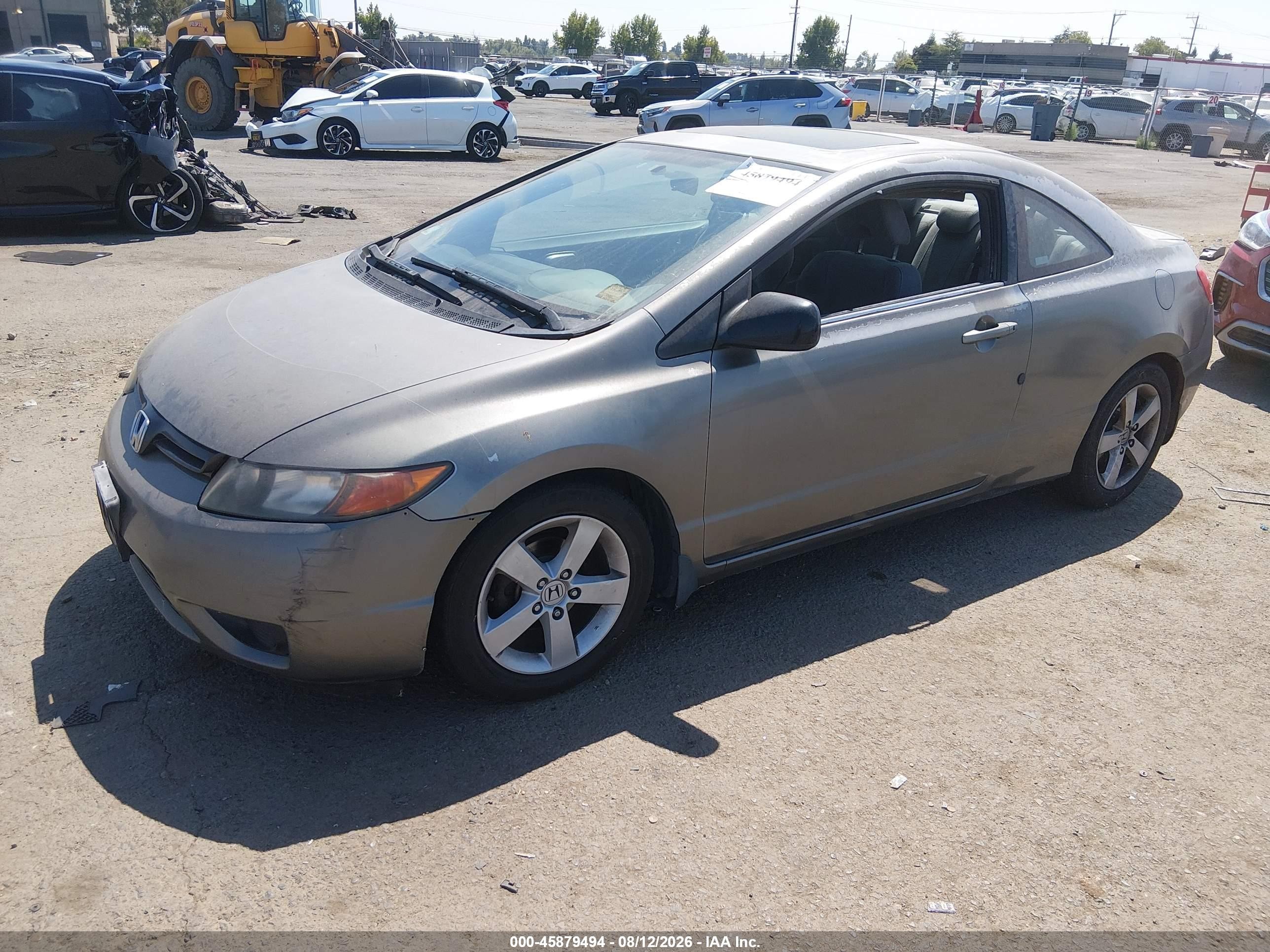 2006 Honda Civic Ex Gray vin: 2HGFG11826H528838