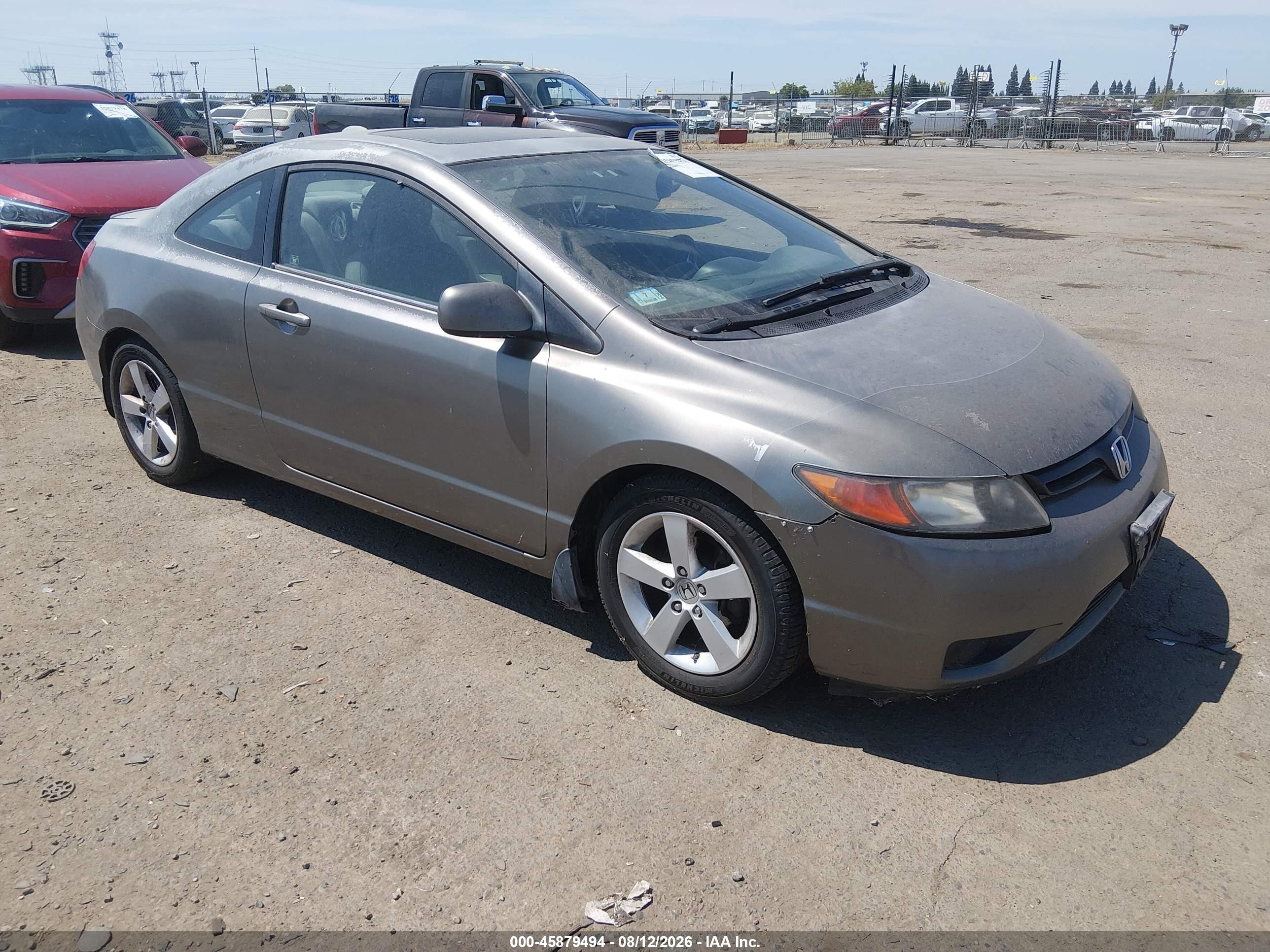 2006 Honda Civic Ex Gray vin: 2HGFG11826H528838