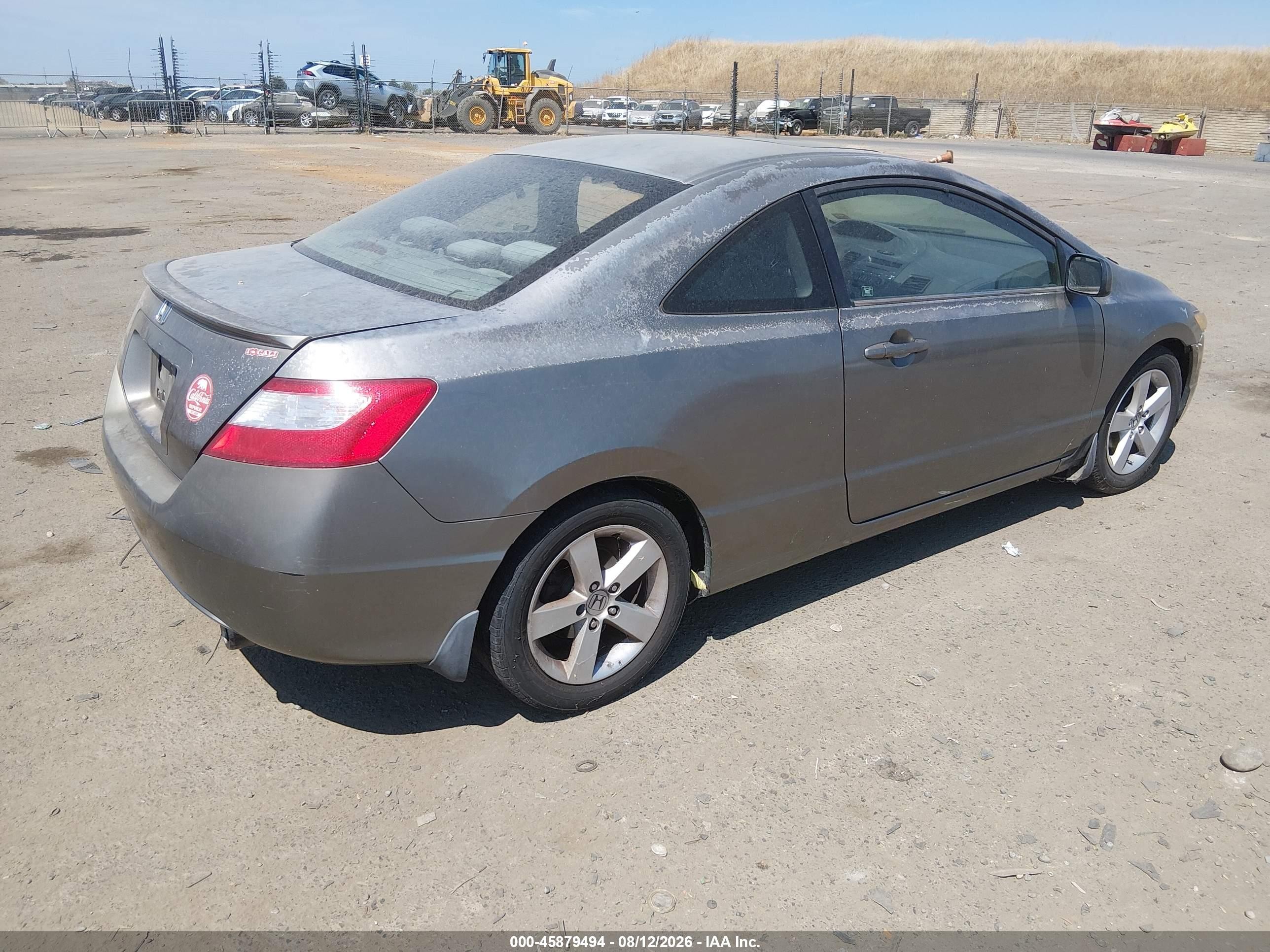 2006 Honda Civic Ex Gray vin: 2HGFG11826H528838