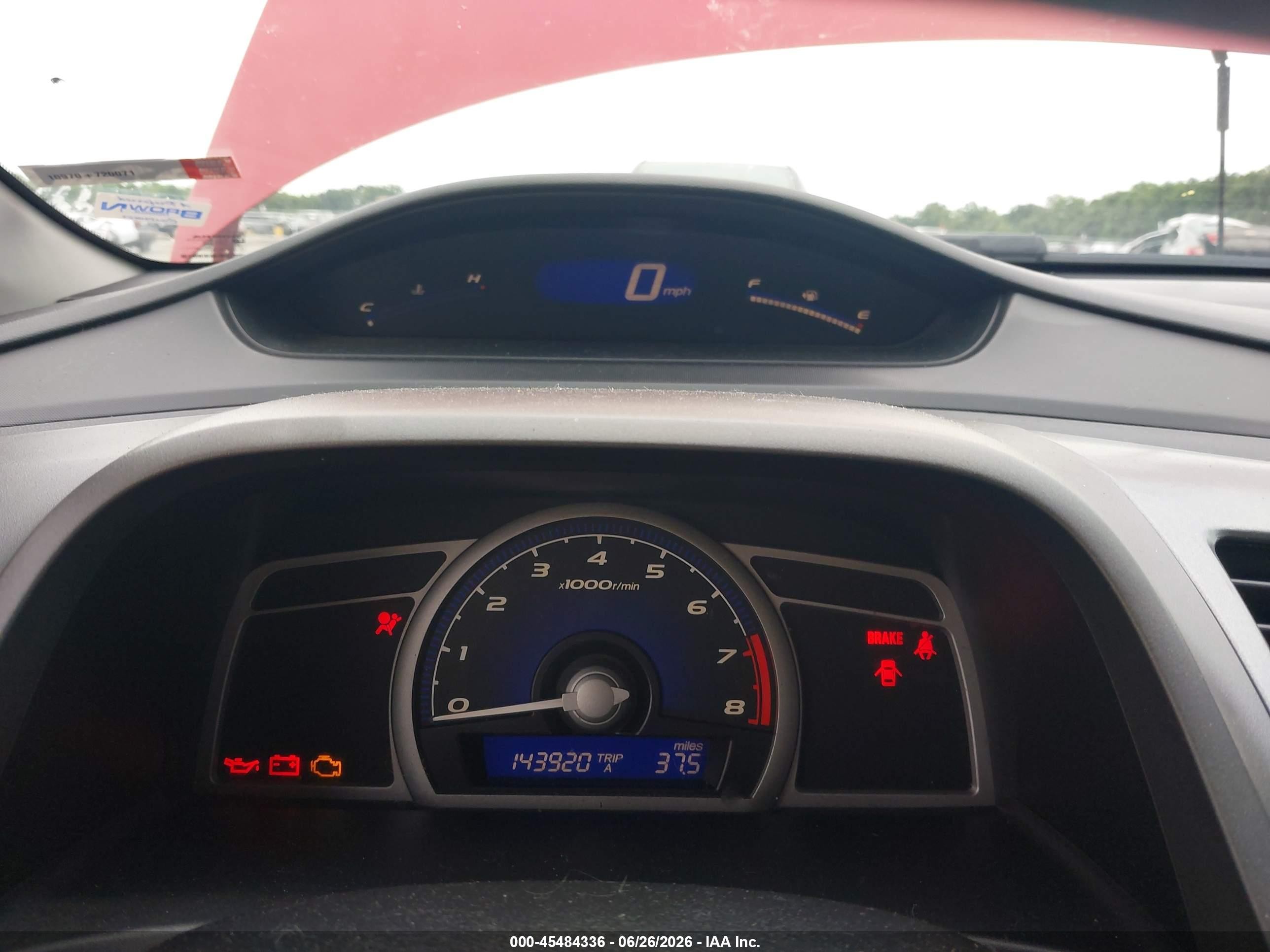 2006 Honda Civic Ex Red vin: 2HGFG11826H553500
