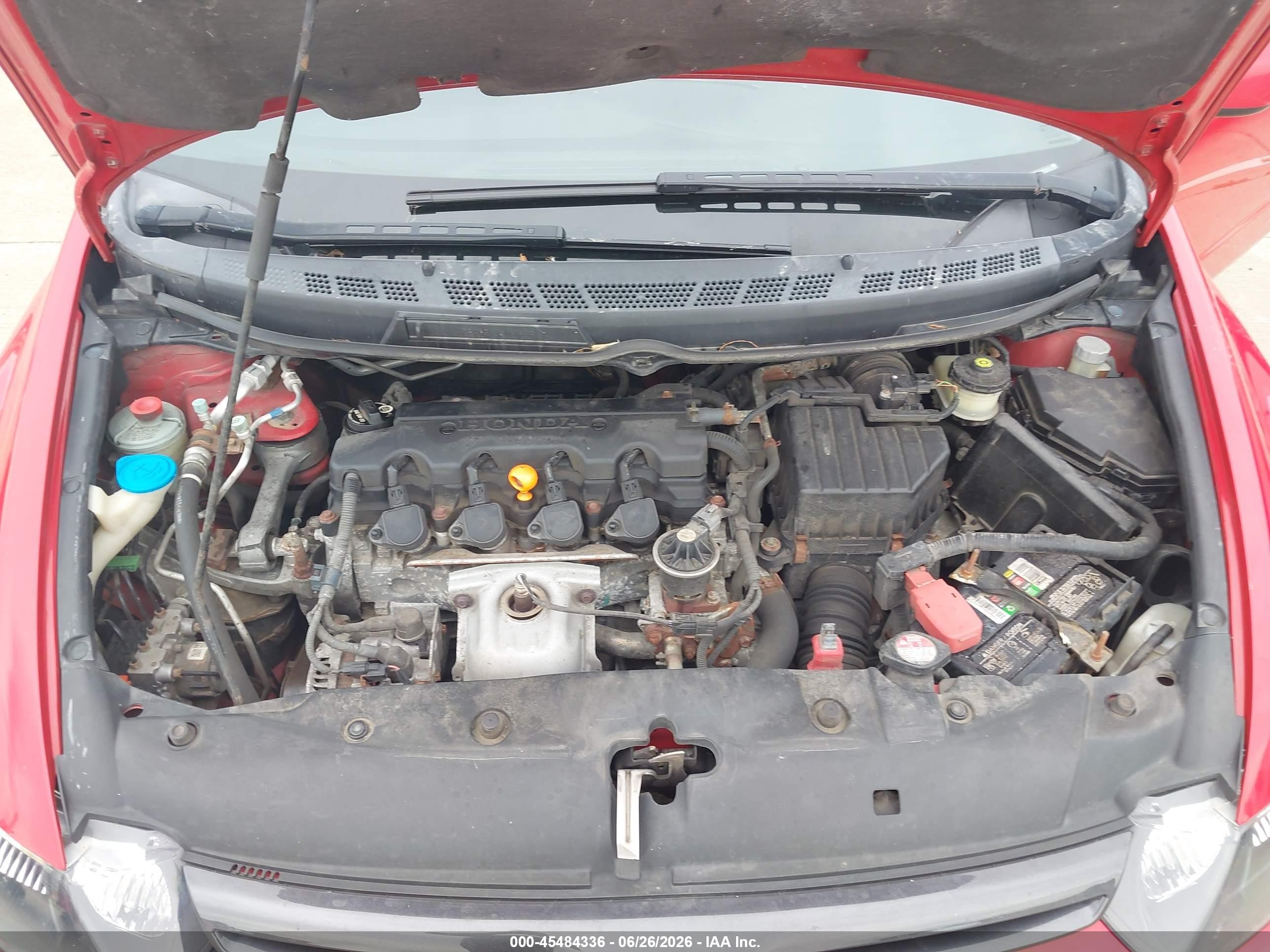 2006 Honda Civic Ex Red vin: 2HGFG11826H553500