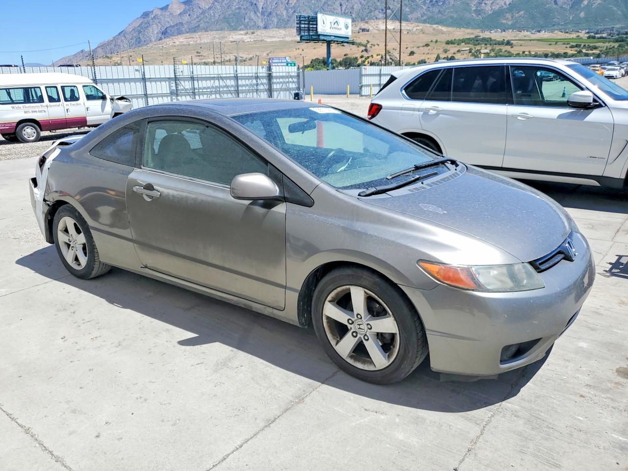 2007 Honda Civic Ex Gray vin: 2HGFG11827H501897