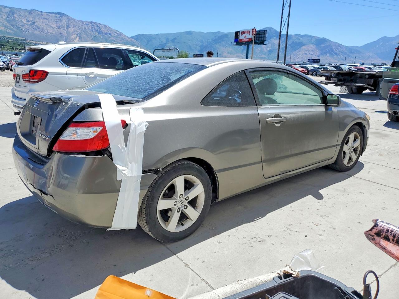 2007 Honda Civic Ex Gray vin: 2HGFG11827H501897