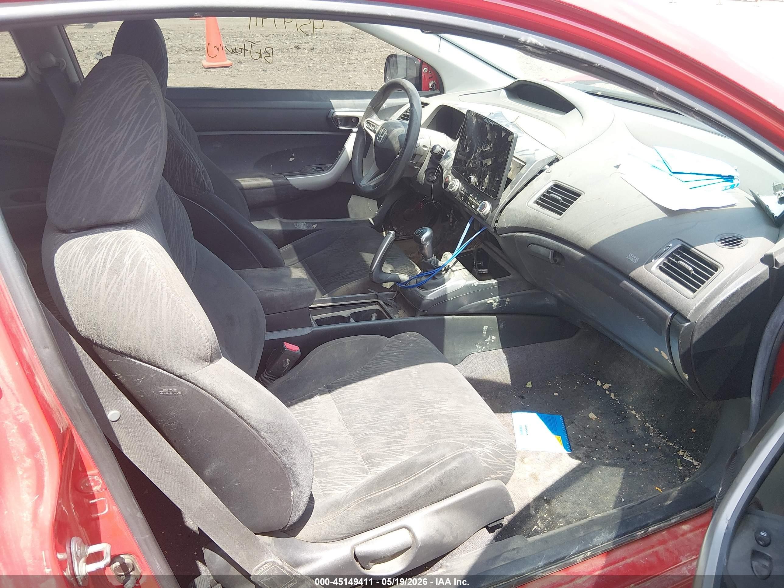 2007 Honda Civic Ex Red vin: 2HGFG11827H574624