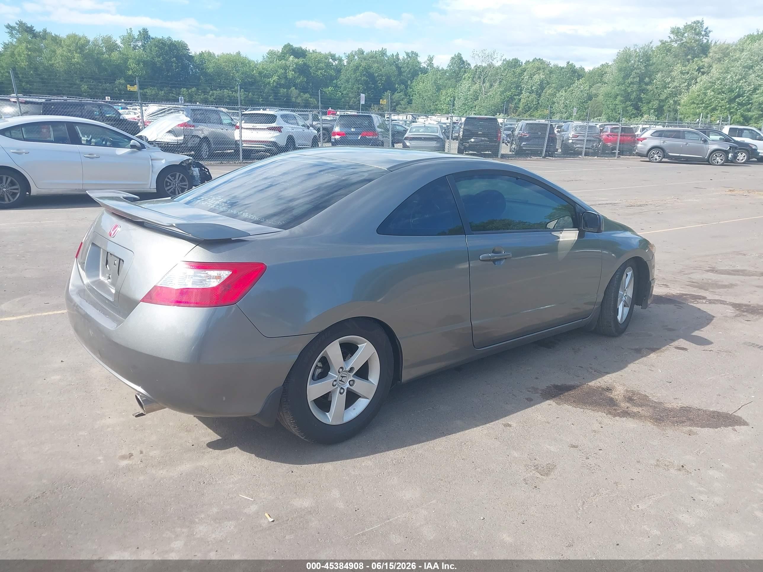 2008 Honda Civic Ex Gray vin: 2HGFG11828H509841