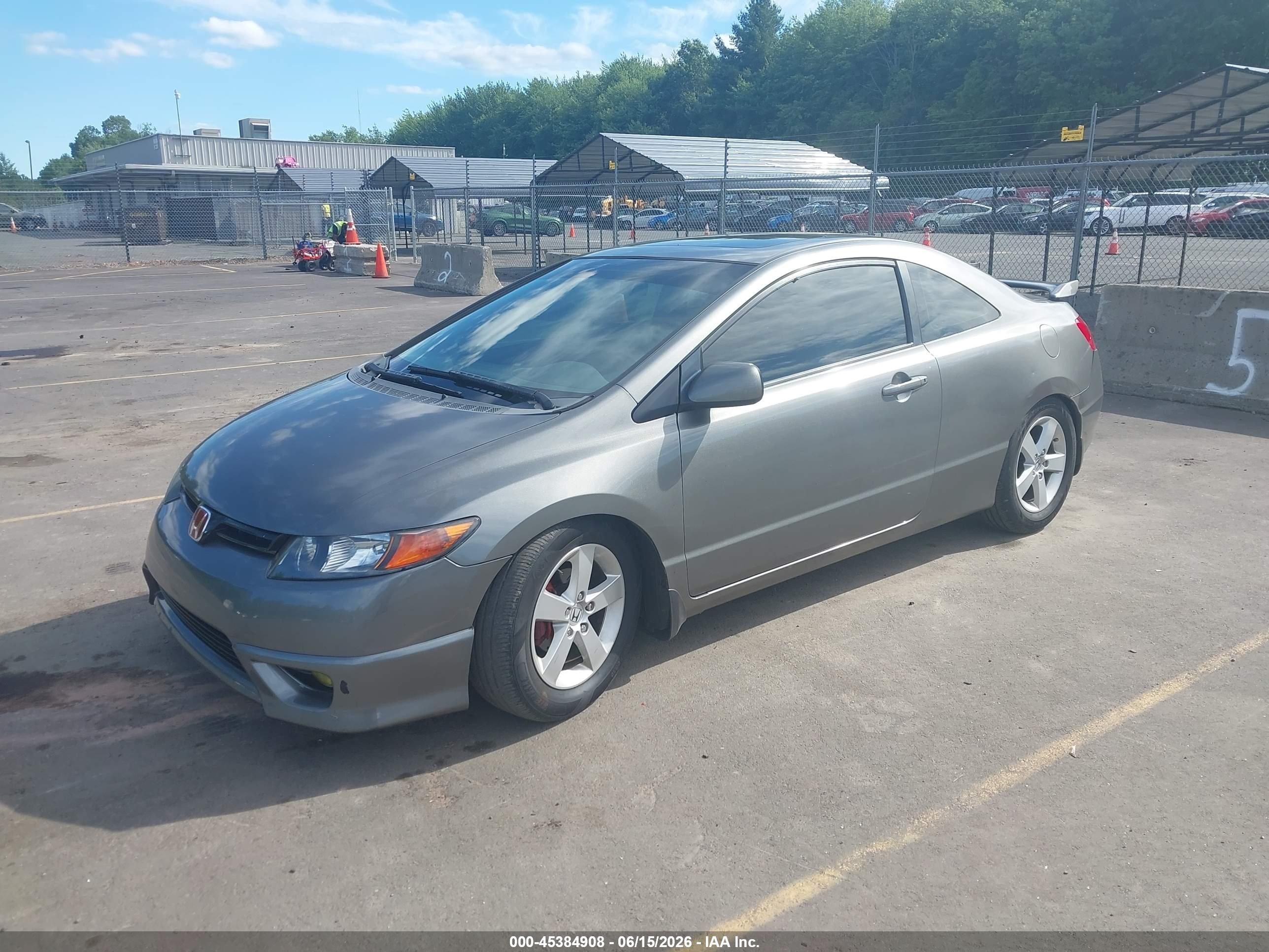 2008 Honda Civic Ex Gray vin: 2HGFG11828H509841
