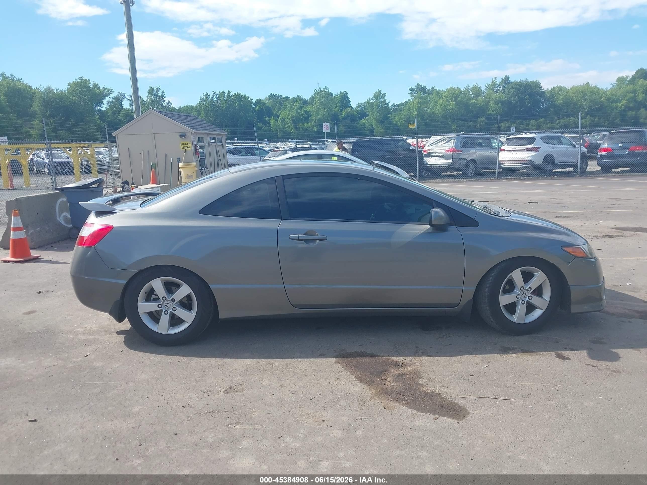 2008 Honda Civic Ex Gray vin: 2HGFG11828H509841