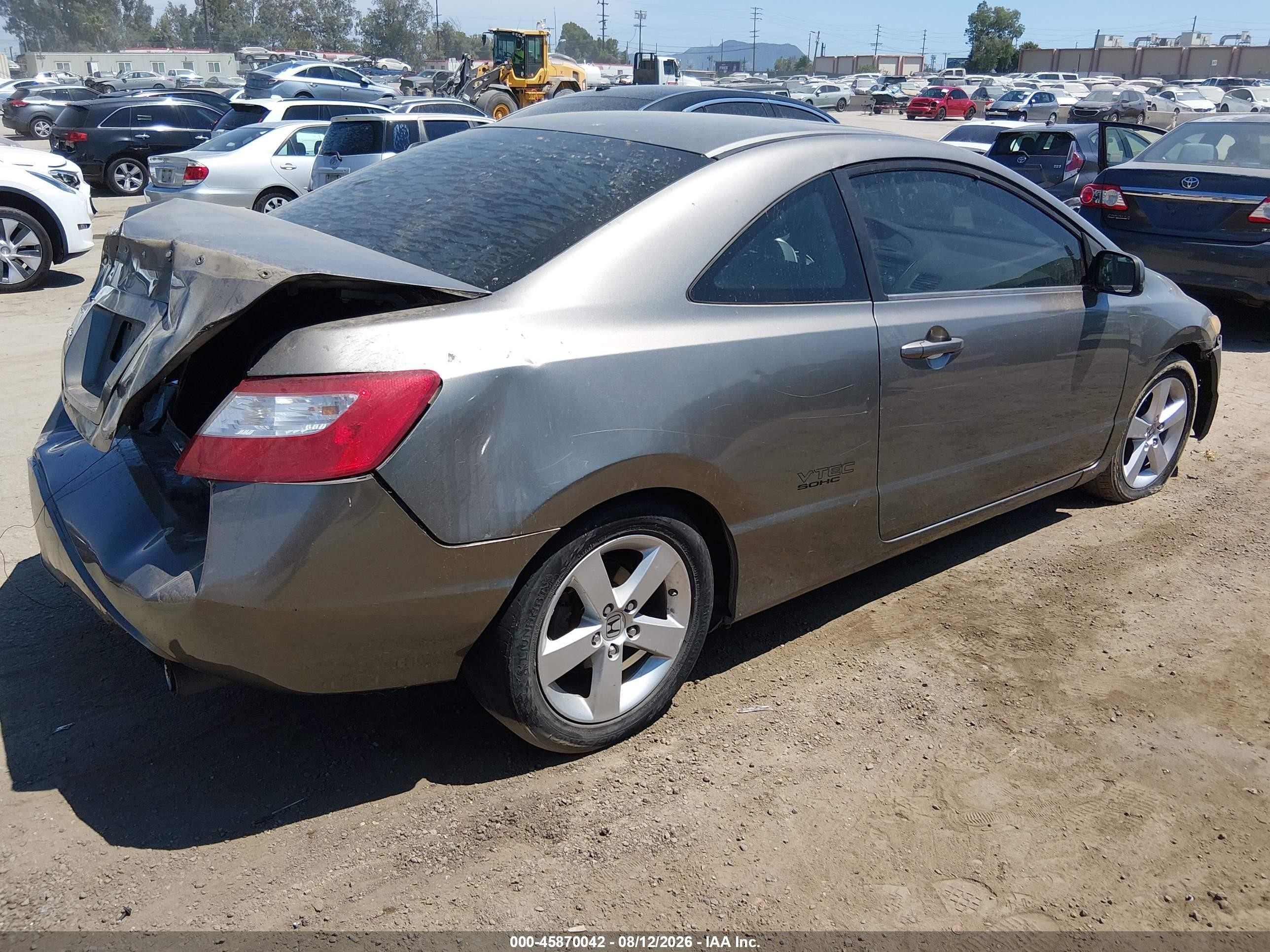 2008 Honda Civic Ex Серый vin: 2HGFG11828H528776