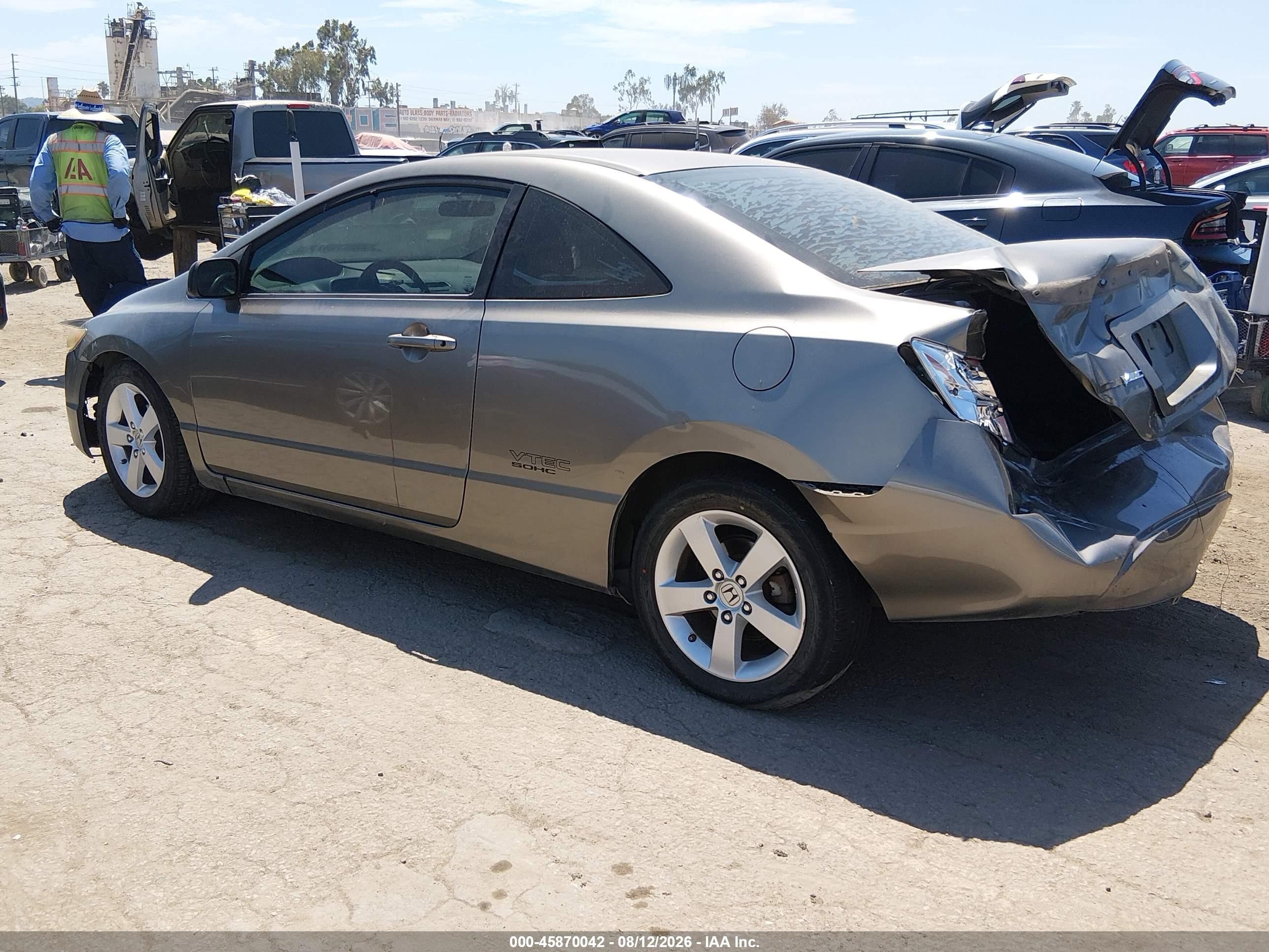 2008 Honda Civic Ex Серый vin: 2HGFG11828H528776