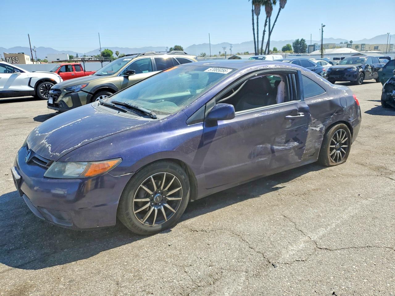 2008 Honda Civic Ex Blue vin: 2HGFG11828H578089
