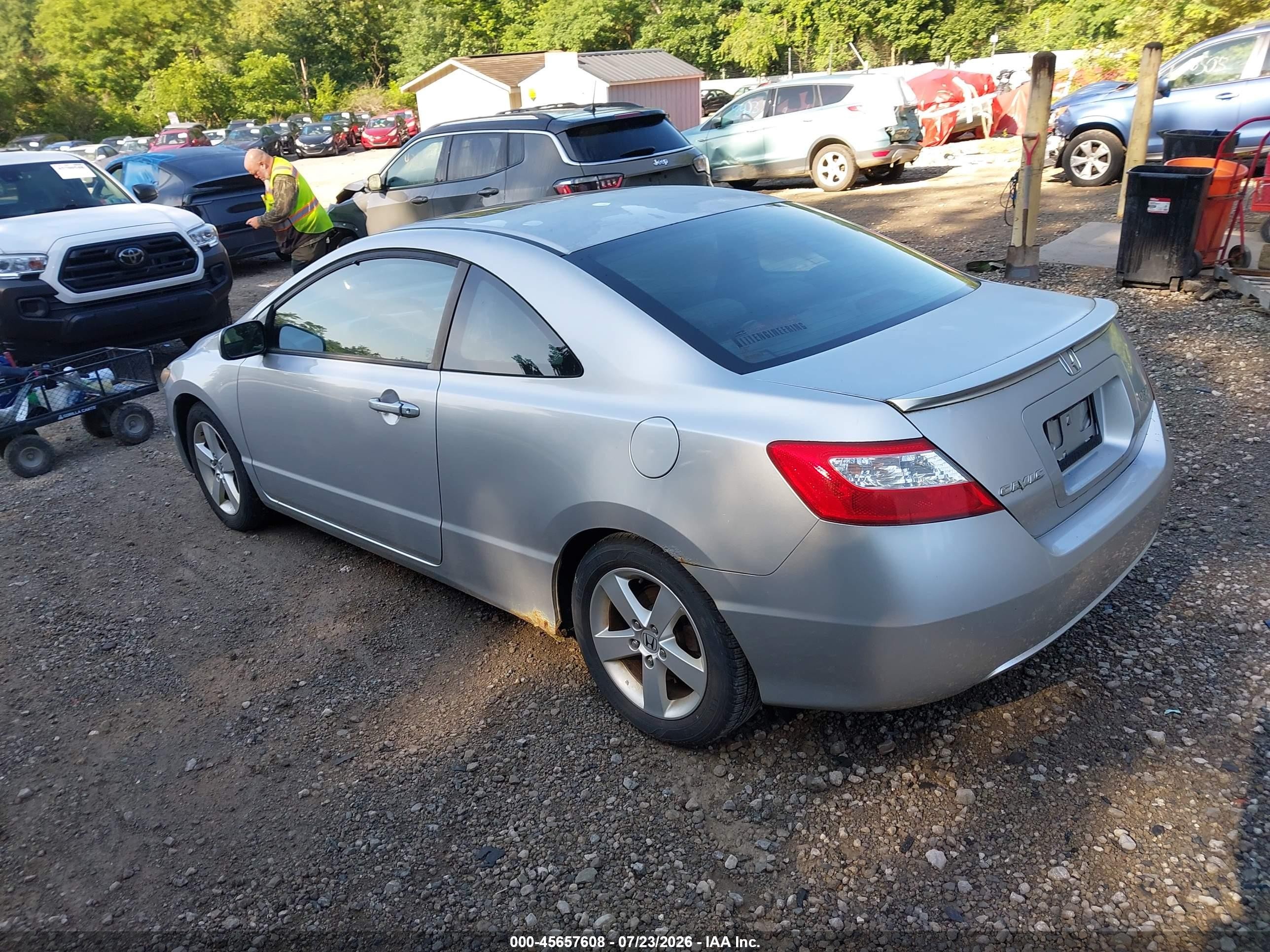 2006 Honda Civic Ex Silver vin: 2HGFG11836H524409