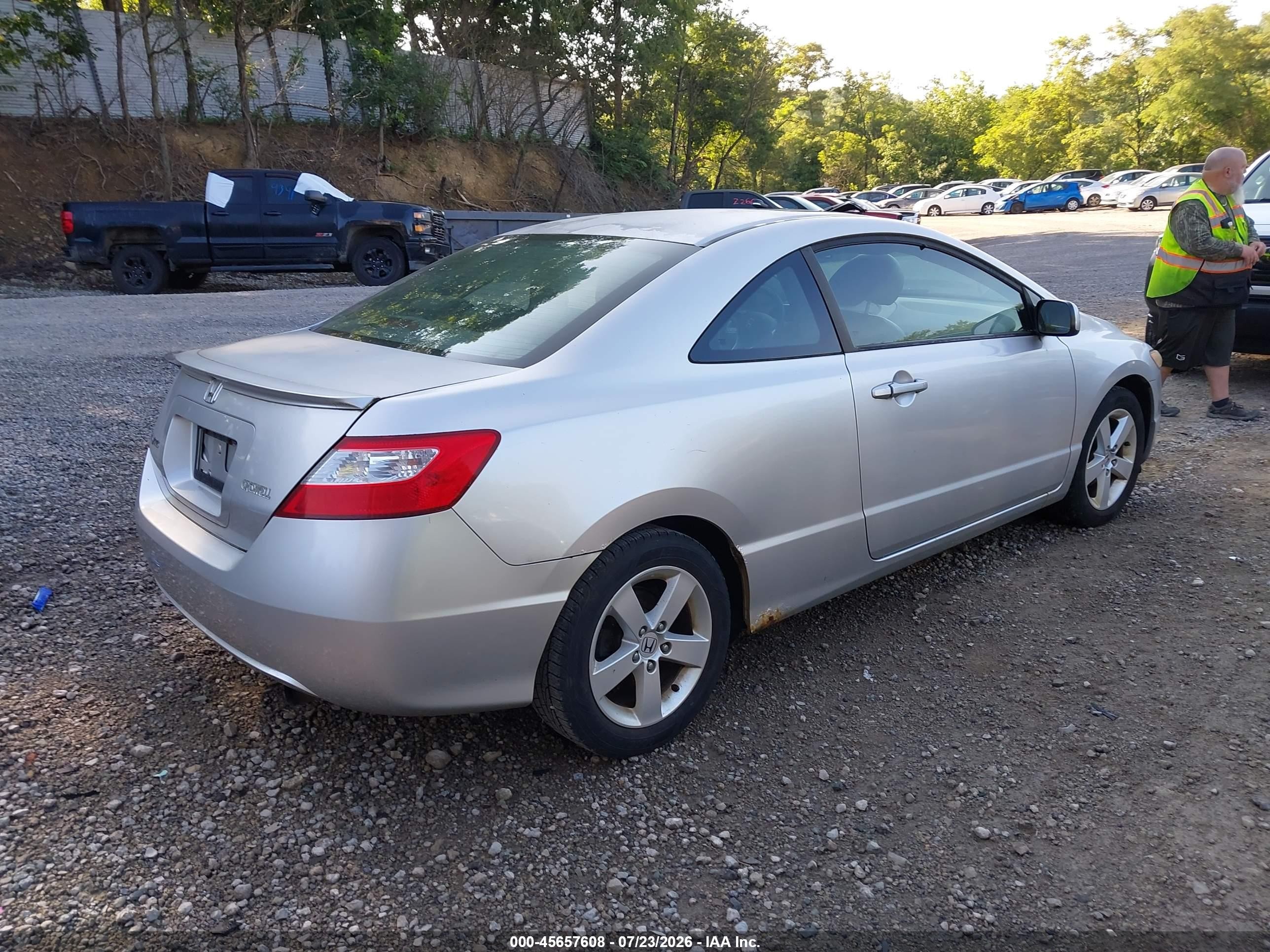 2006 Honda Civic Ex Silver vin: 2HGFG11836H524409