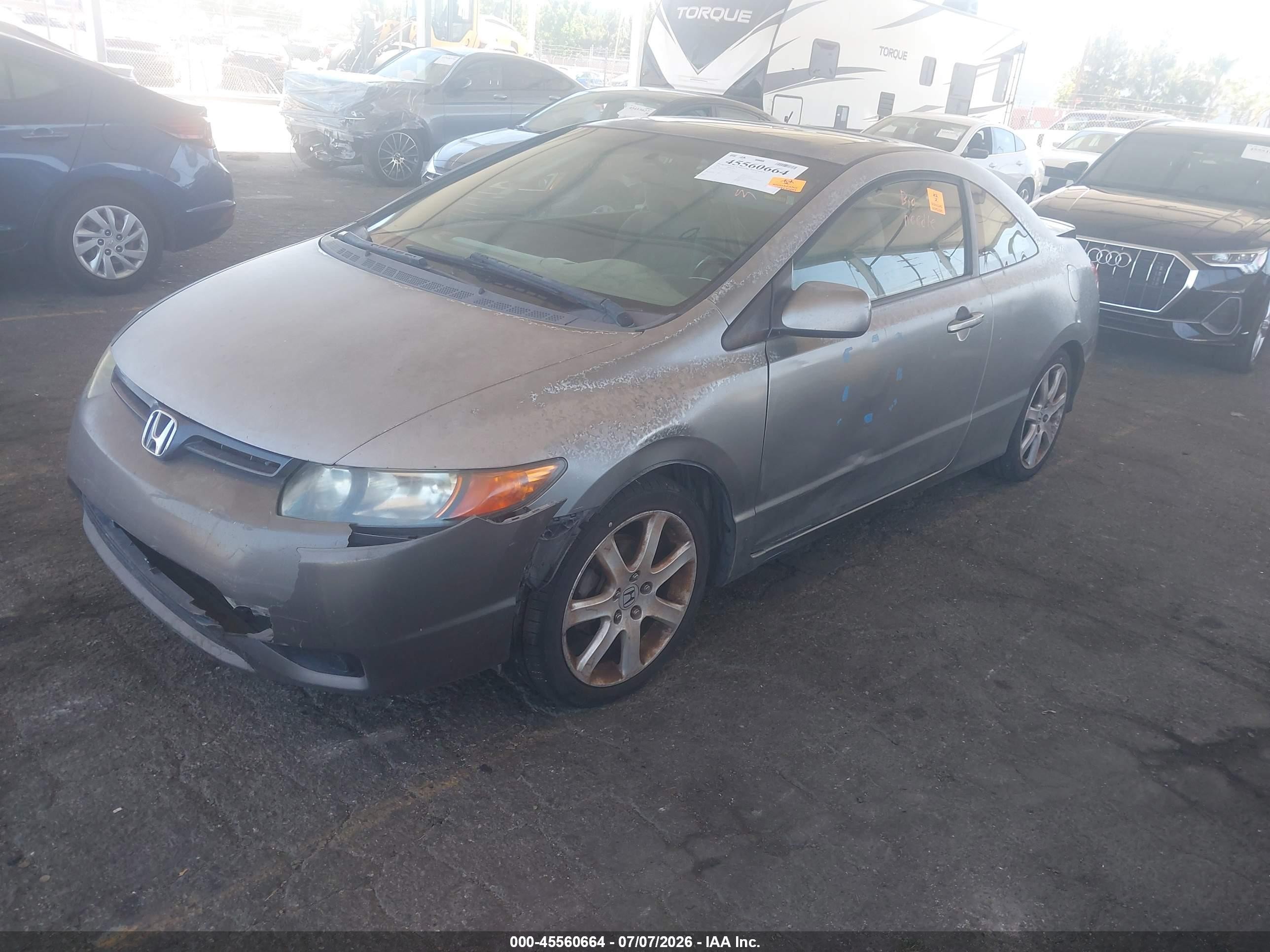 2008 Honda Civic Ex Gray vin: 2HGFG11838H504728