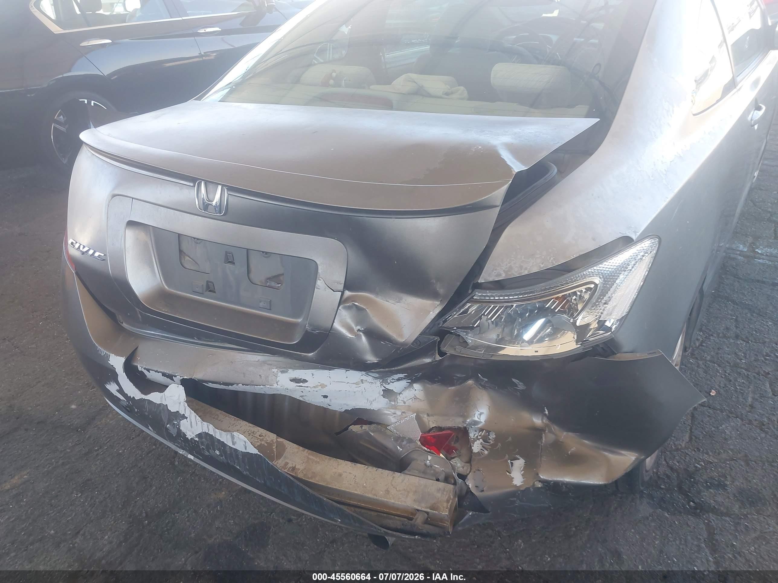 2008 Honda Civic Ex Gray vin: 2HGFG11838H504728
