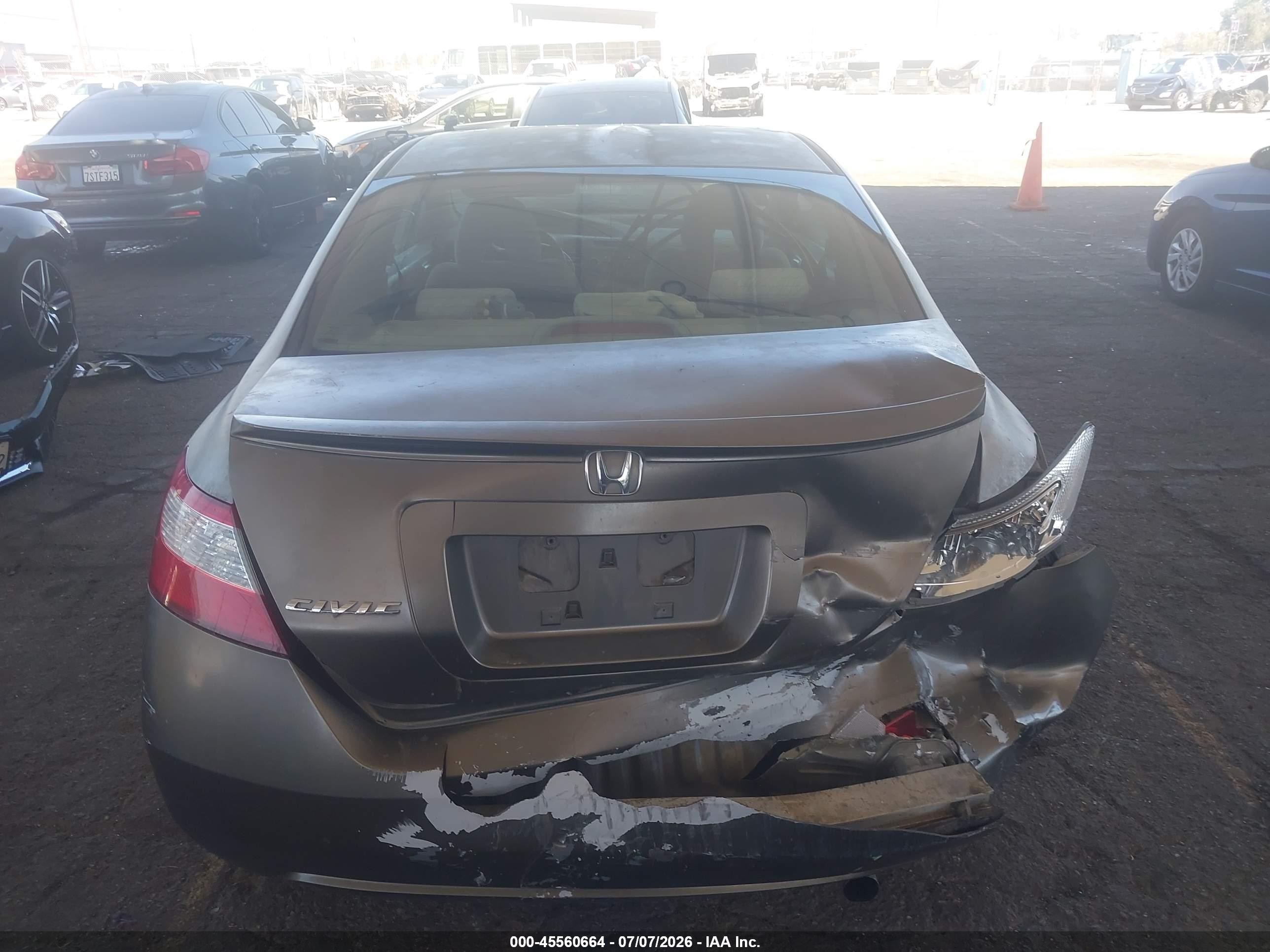 2008 Honda Civic Ex Gray vin: 2HGFG11838H504728