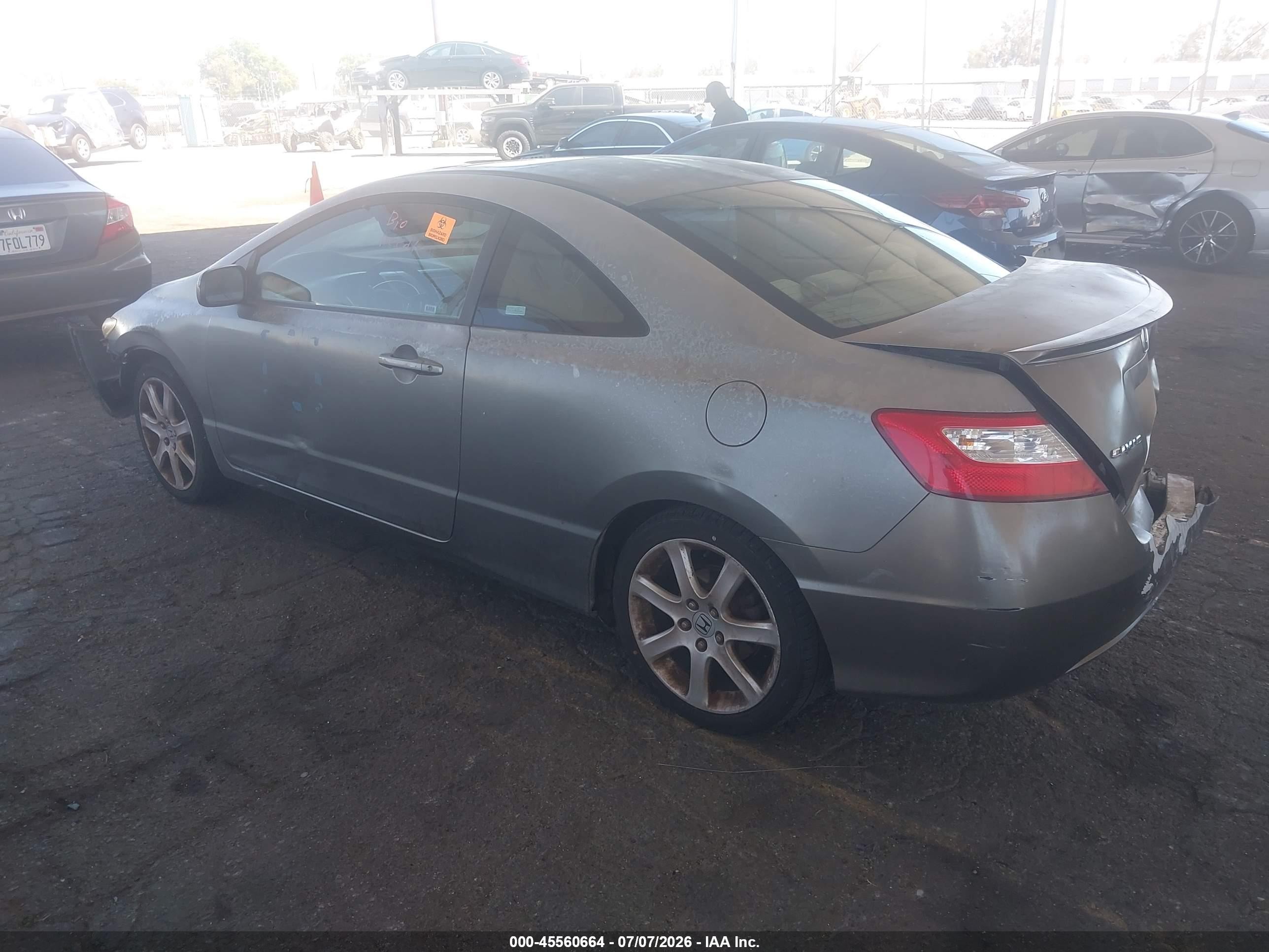 2008 Honda Civic Ex Gray vin: 2HGFG11838H504728
