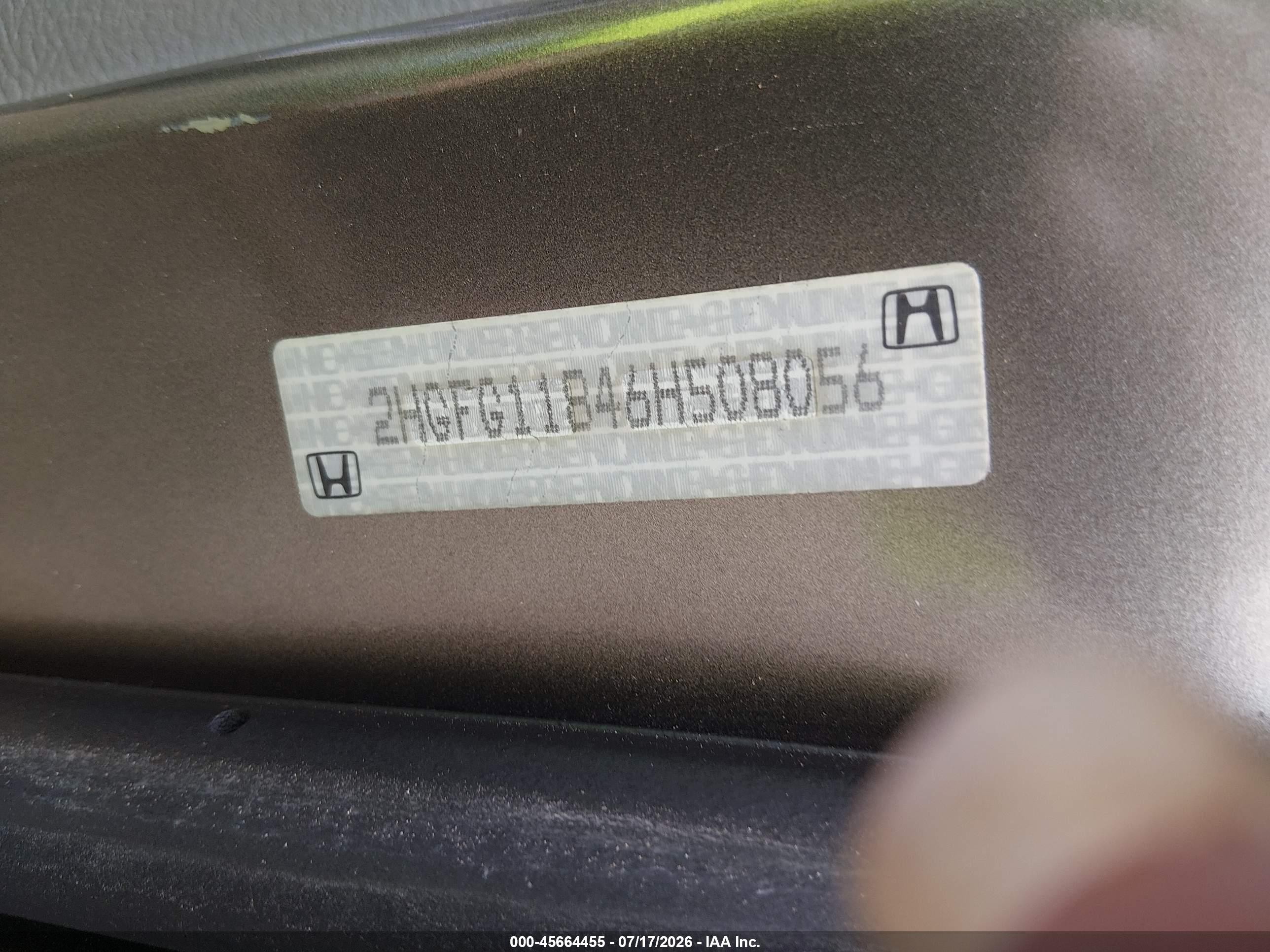 2006 Honda Civic Ex Gray vin: 2HGFG11846H508056