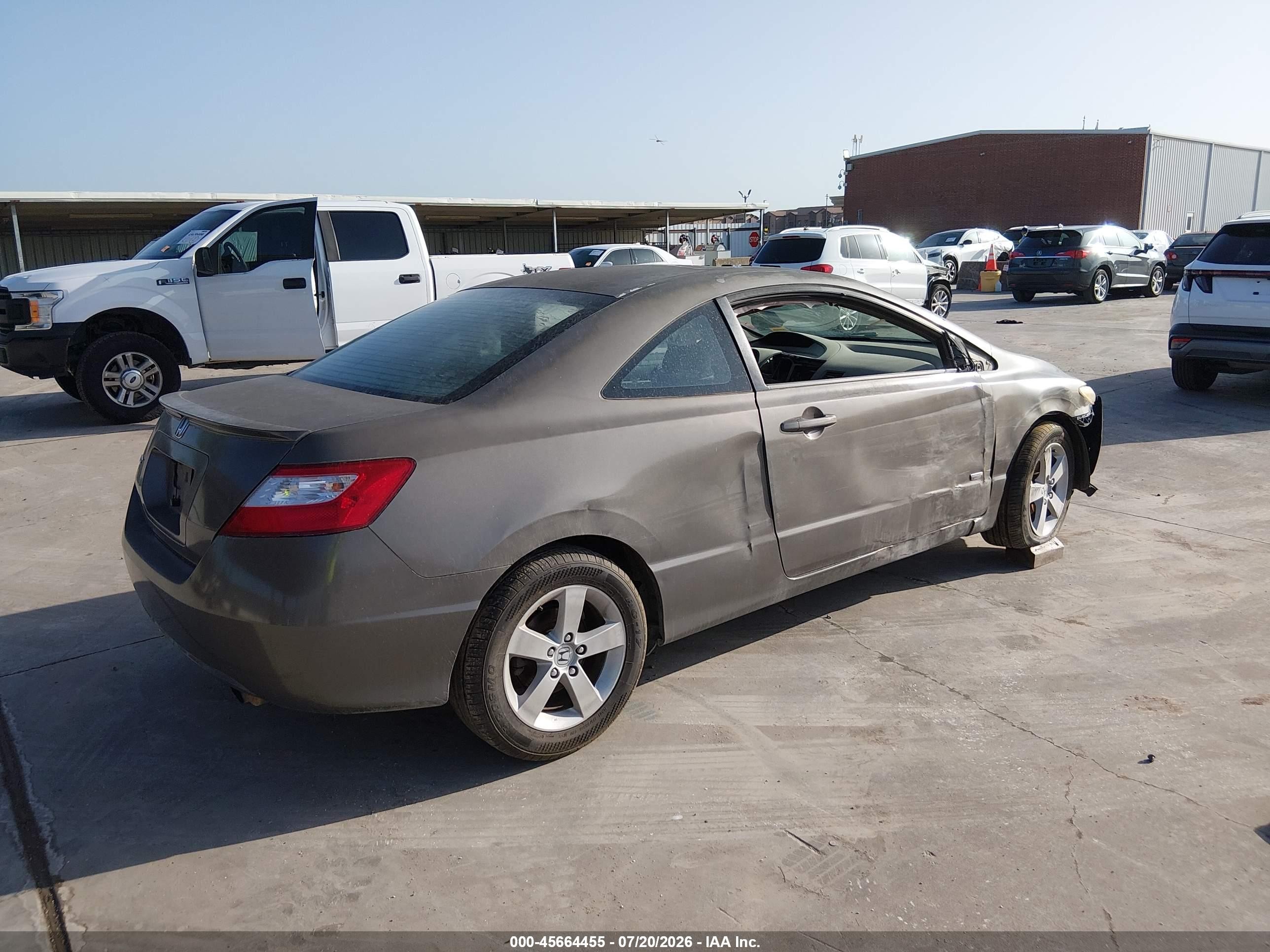 2006 Honda Civic Ex Gray vin: 2HGFG11846H508056