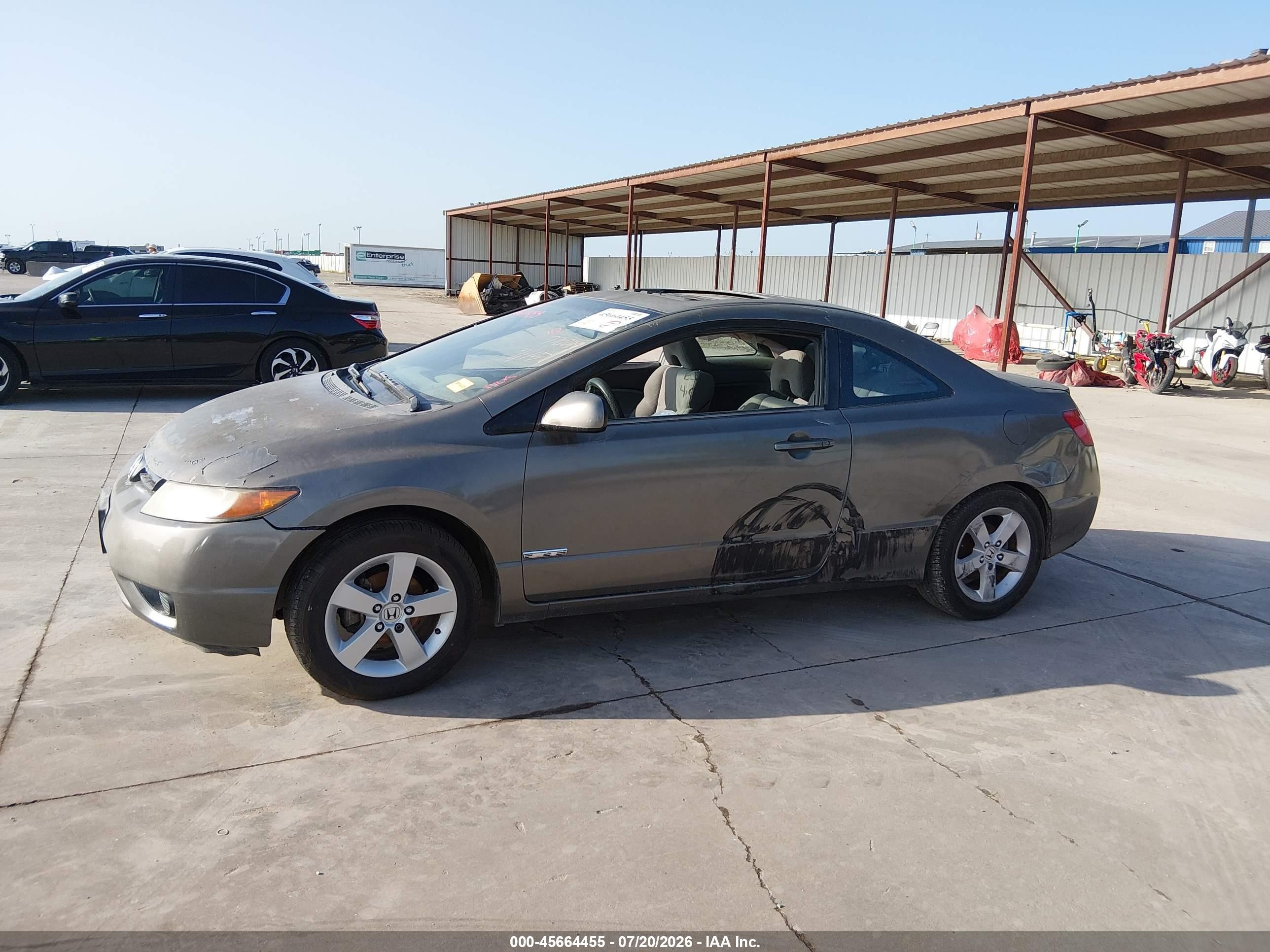 2006 Honda Civic Ex Gray vin: 2HGFG11846H508056