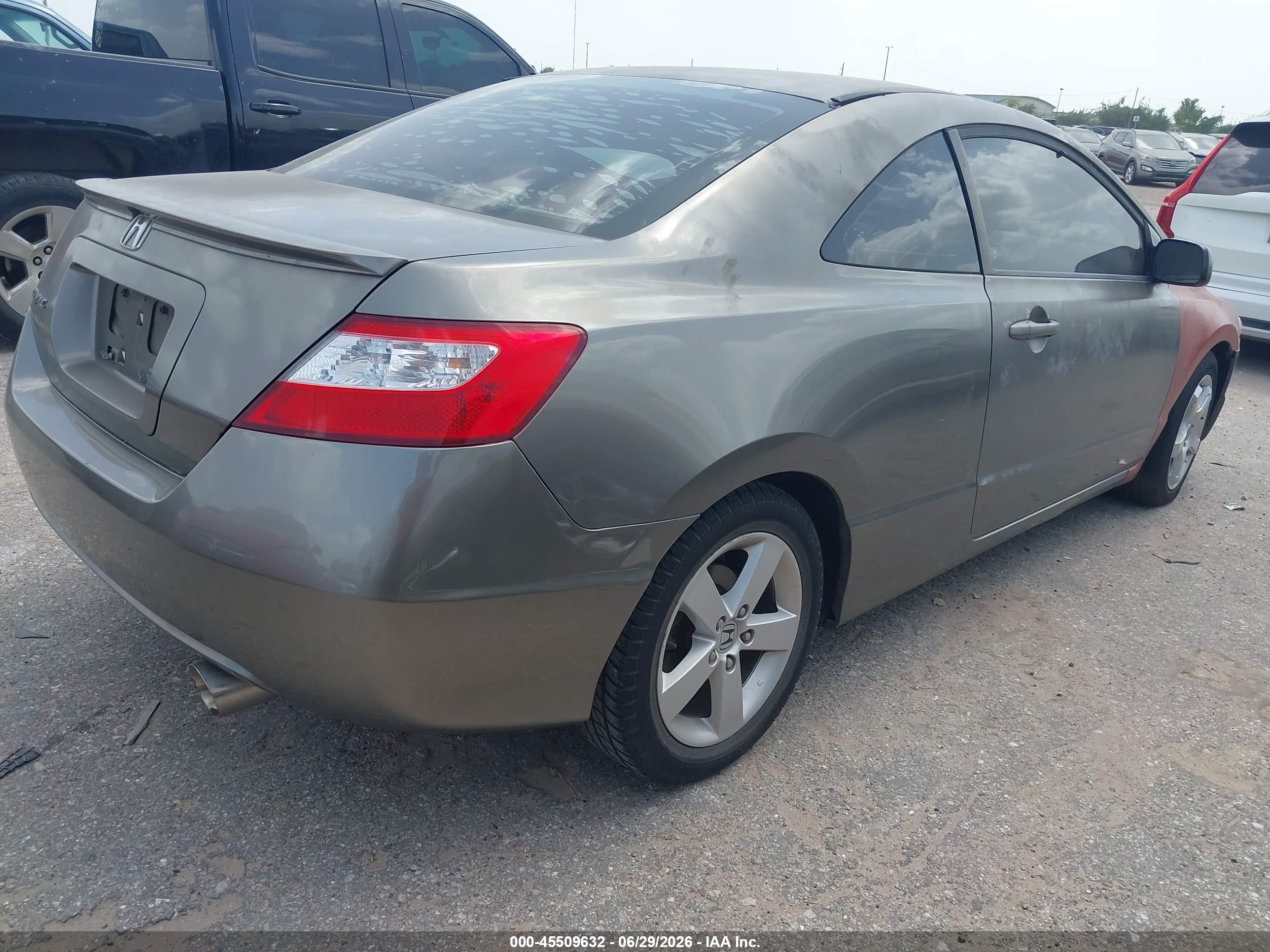 2007 Honda Civic Ex Gray vin: 2HGFG11847H550566