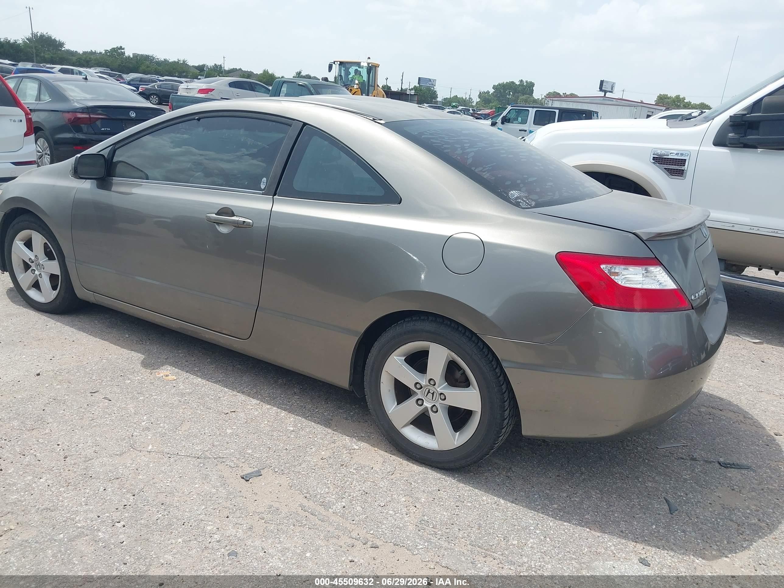 2007 Honda Civic Ex Gray vin: 2HGFG11847H550566