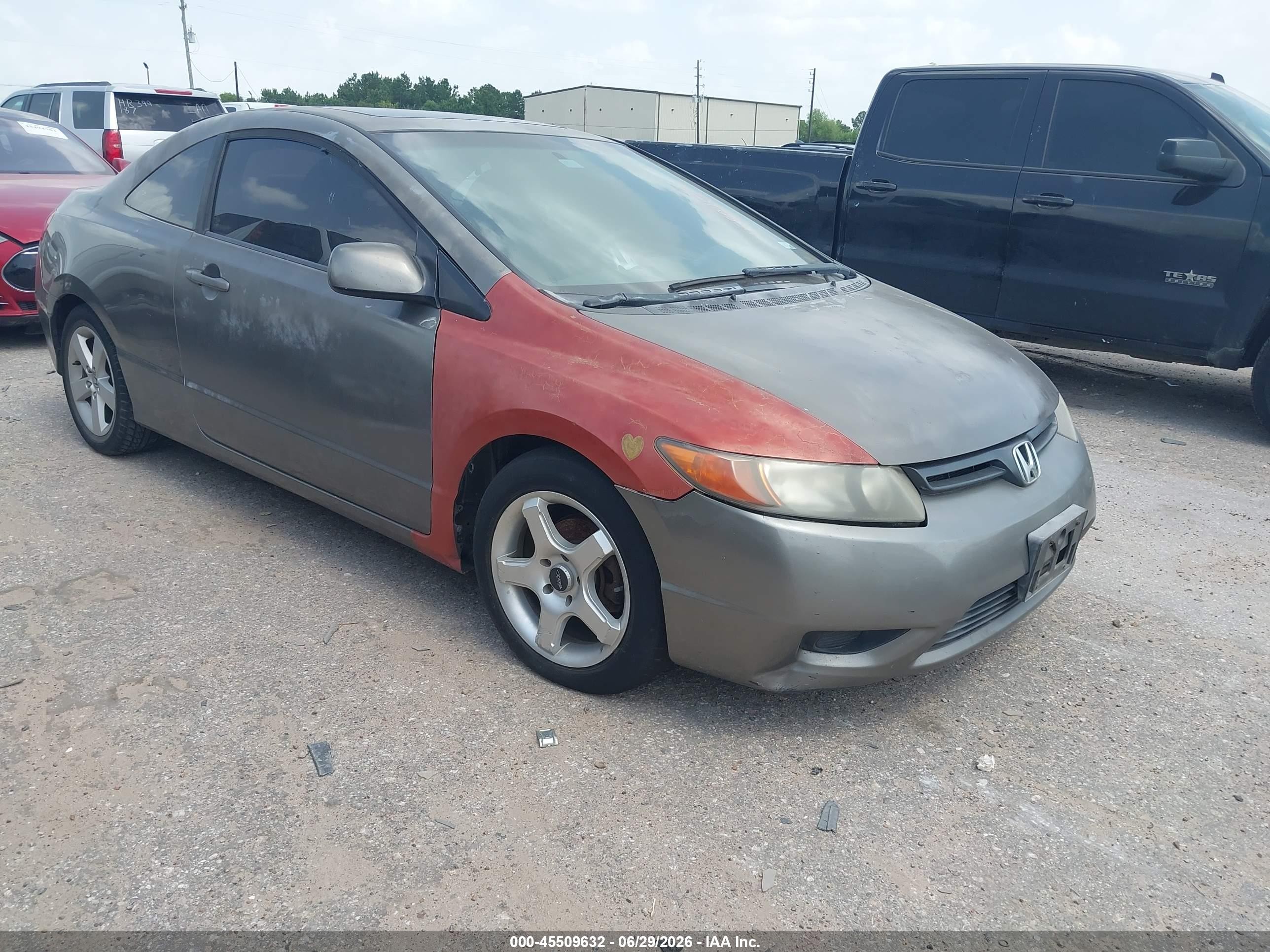 2007 Honda Civic Ex Gray vin: 2HGFG11847H550566