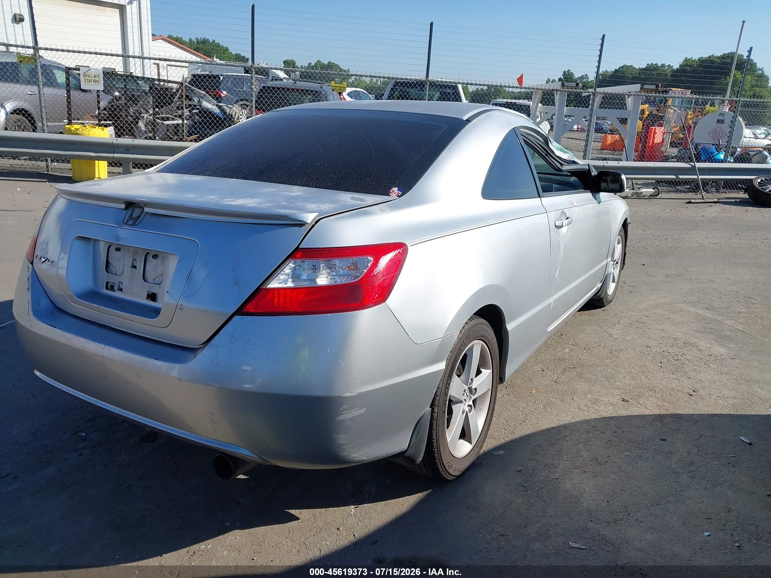 2007 Honda Civic Ex Gray vin: 2HGFG11847H552690