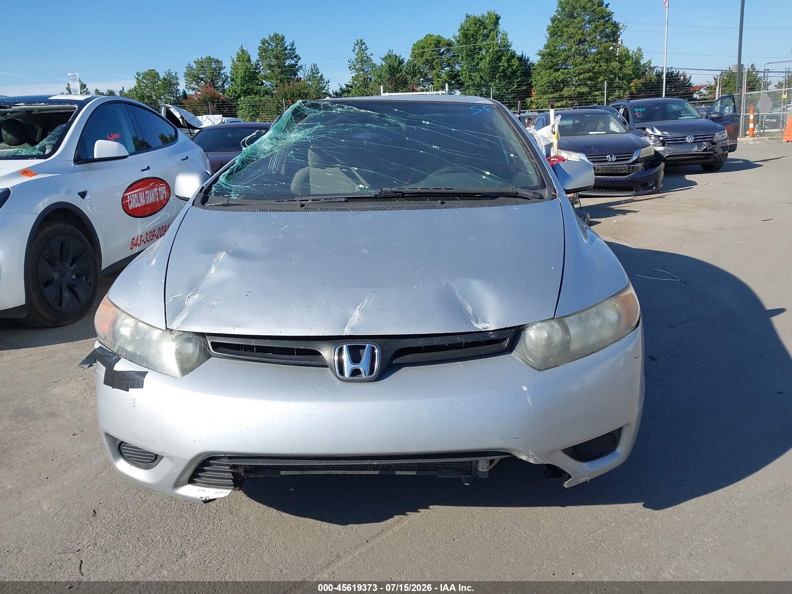 2007 Honda Civic Ex Gray vin: 2HGFG11847H552690