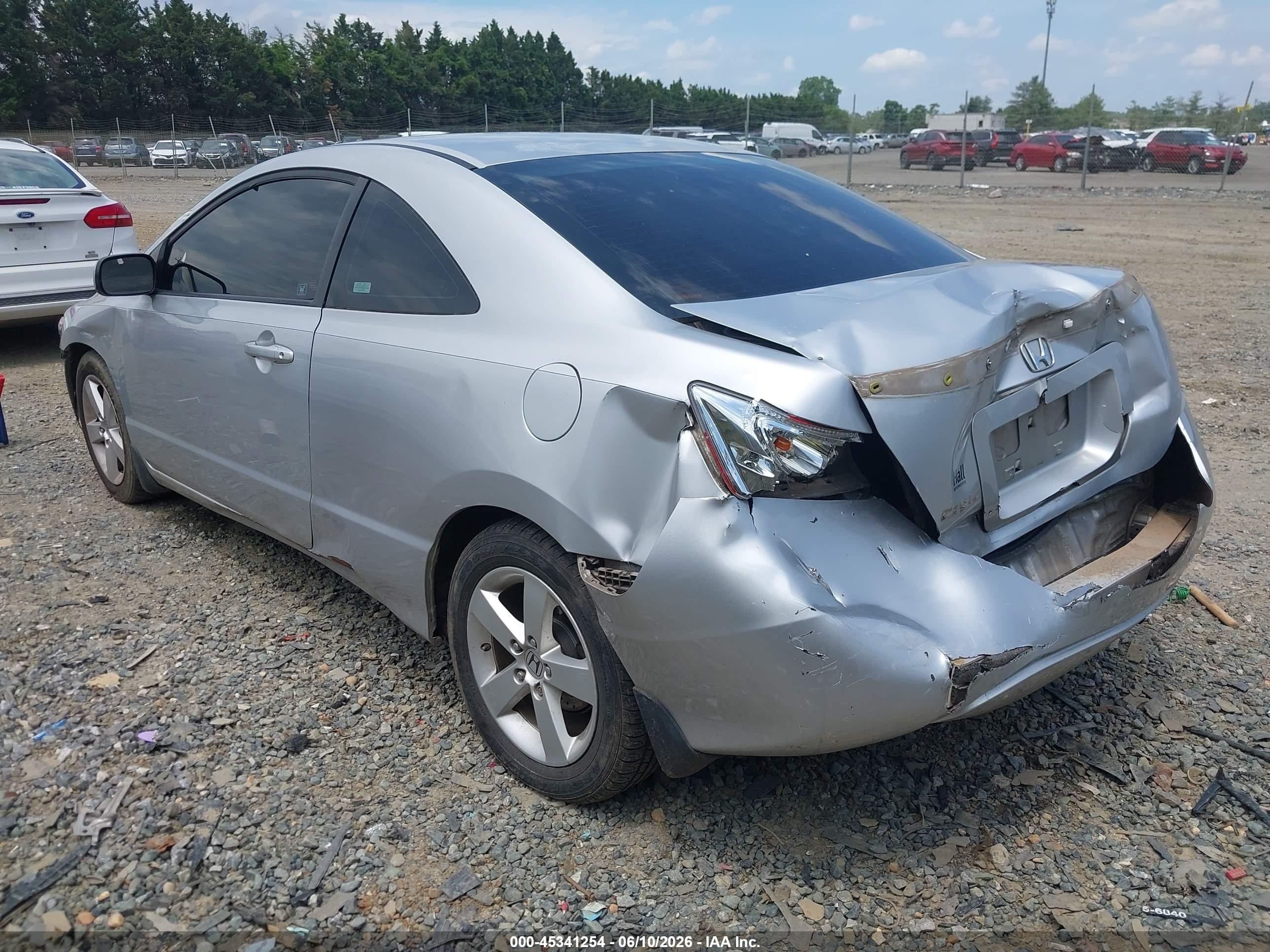 2008 Honda Civic Ex Silver vin: 2HGFG11848H560872