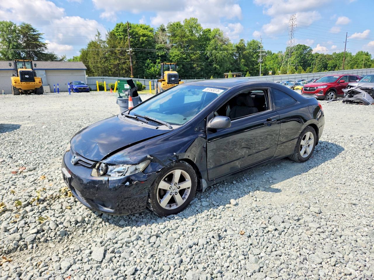 2008 Honda Civic Ex Black vin: 2HGFG11858H515603