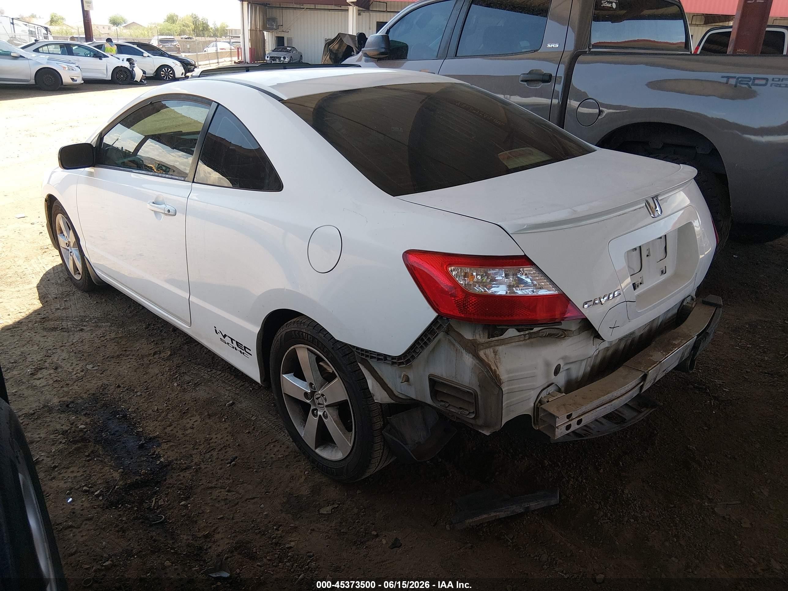 2006 Honda Civic Ex White vin: 2HGFG11866H520970