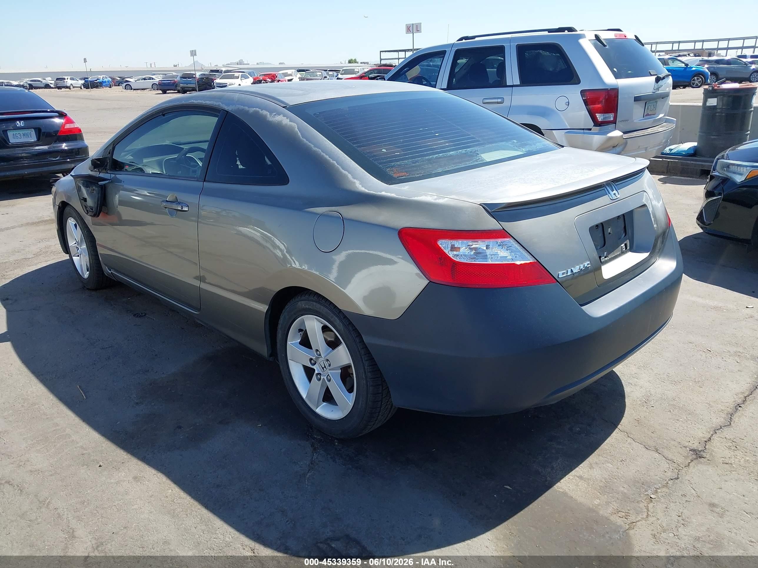 2006 Honda Civic Ex Gray vin: 2HGFG11876H506804