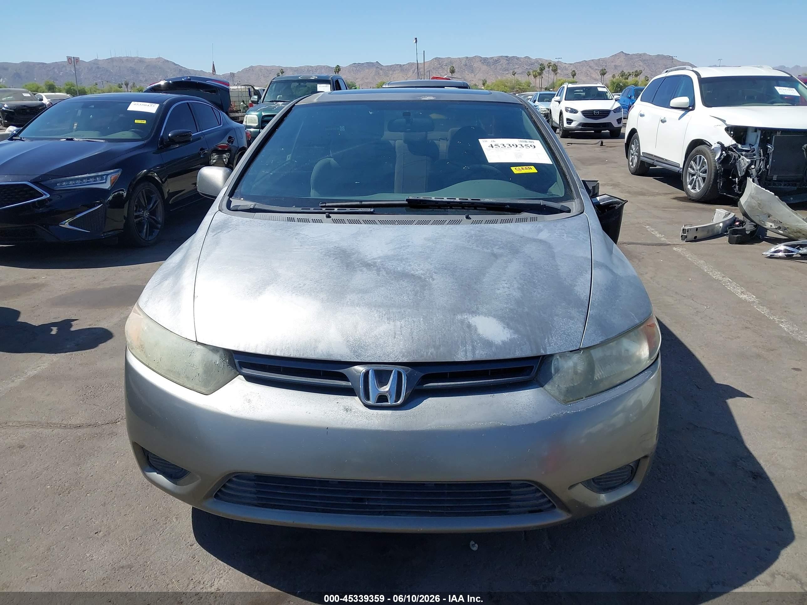 2006 Honda Civic Ex Gray vin: 2HGFG11876H506804