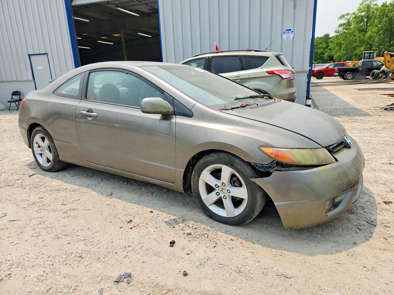 2007 Honda Civic Ex Brown vin: 2HGFG11877H517447