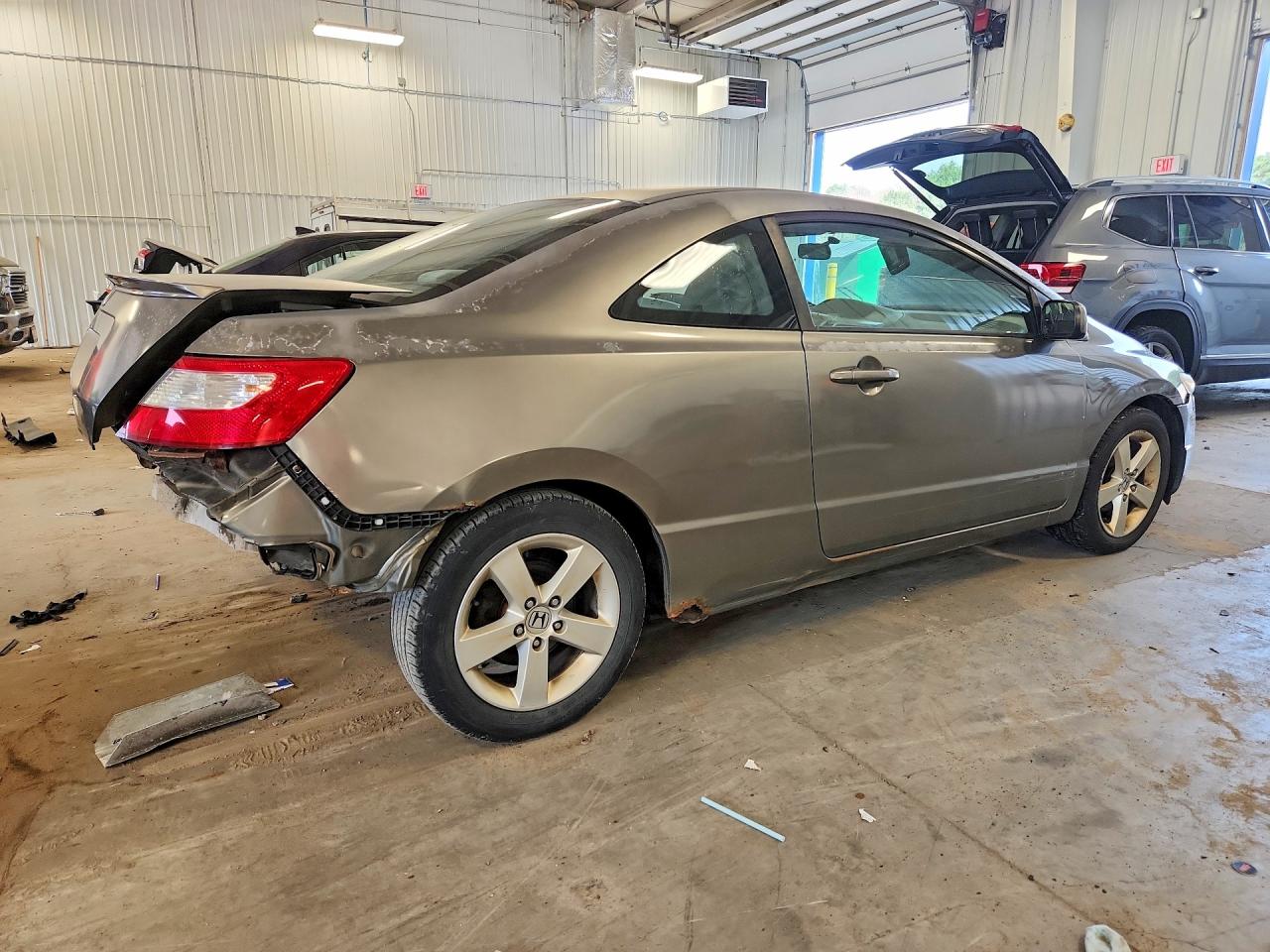 2007 Honda Civic Ex Gray vin: 2HGFG11887H507610