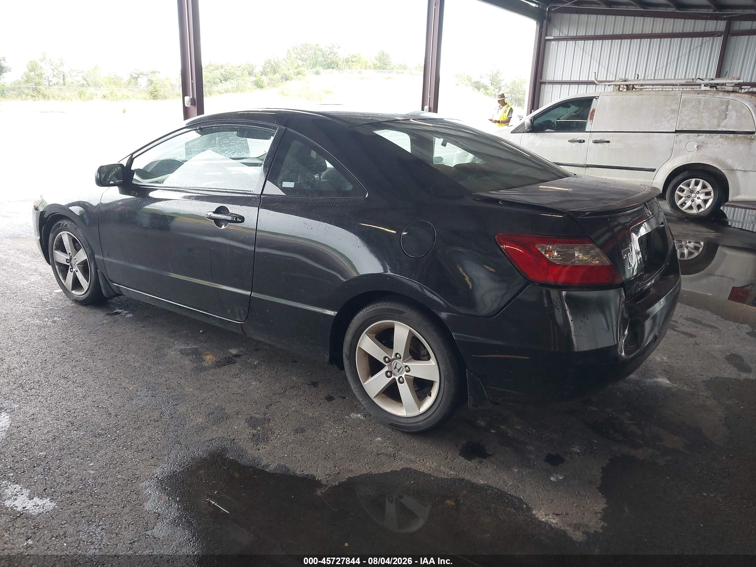 2007 Honda Civic Ex Black vin: 2HGFG11887H540767