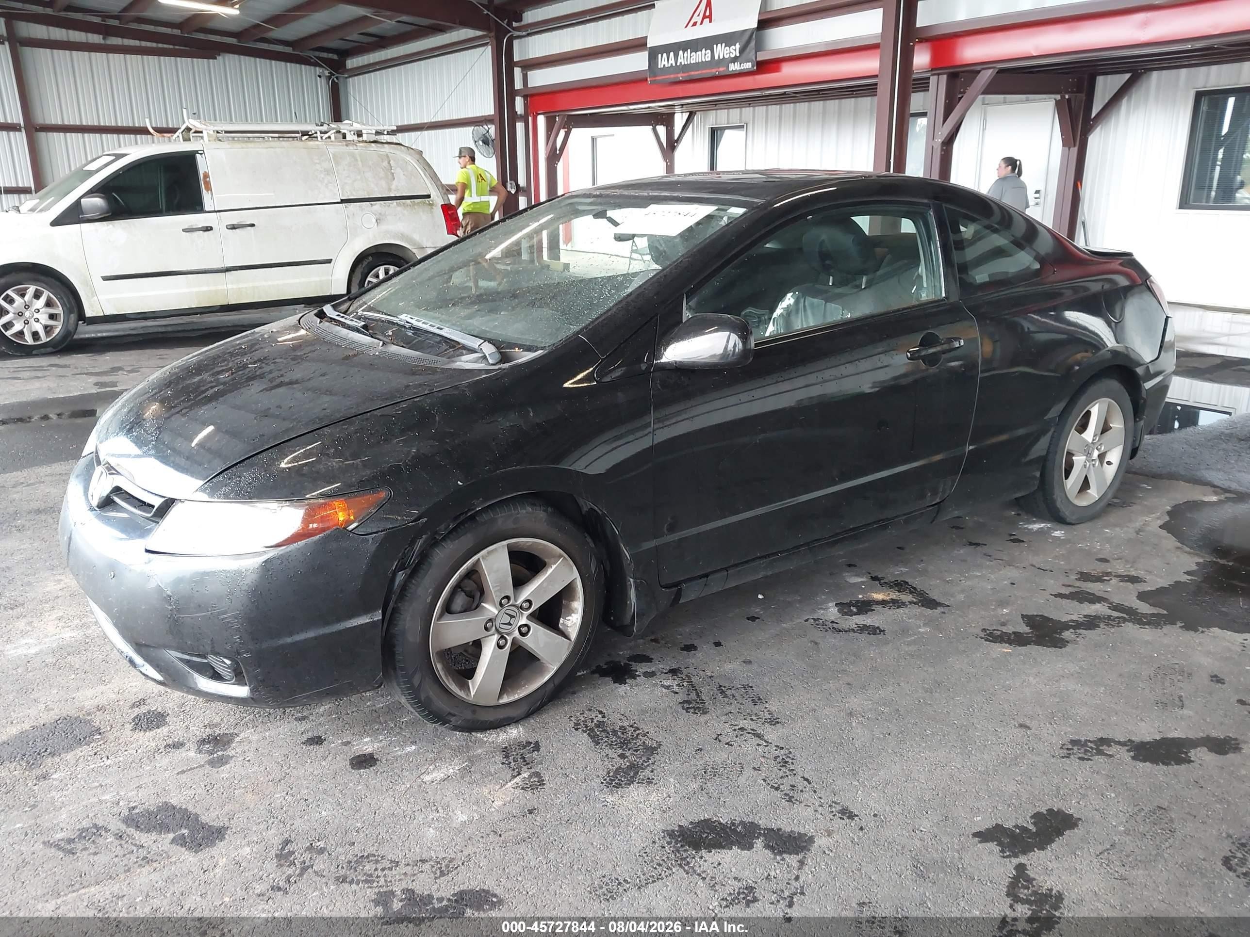 2007 Honda Civic Ex Black vin: 2HGFG11887H540767