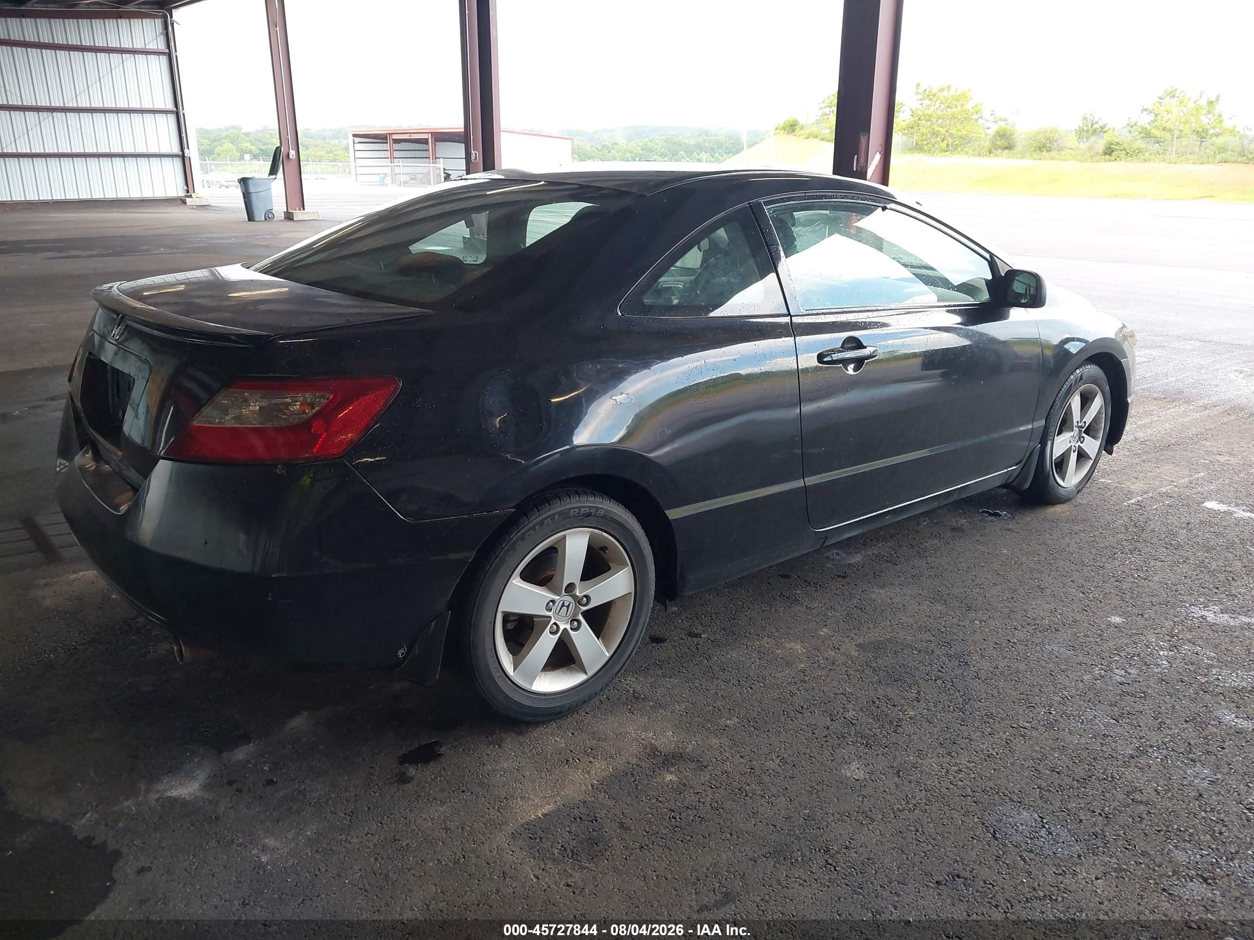 2007 Honda Civic Ex Black vin: 2HGFG11887H540767