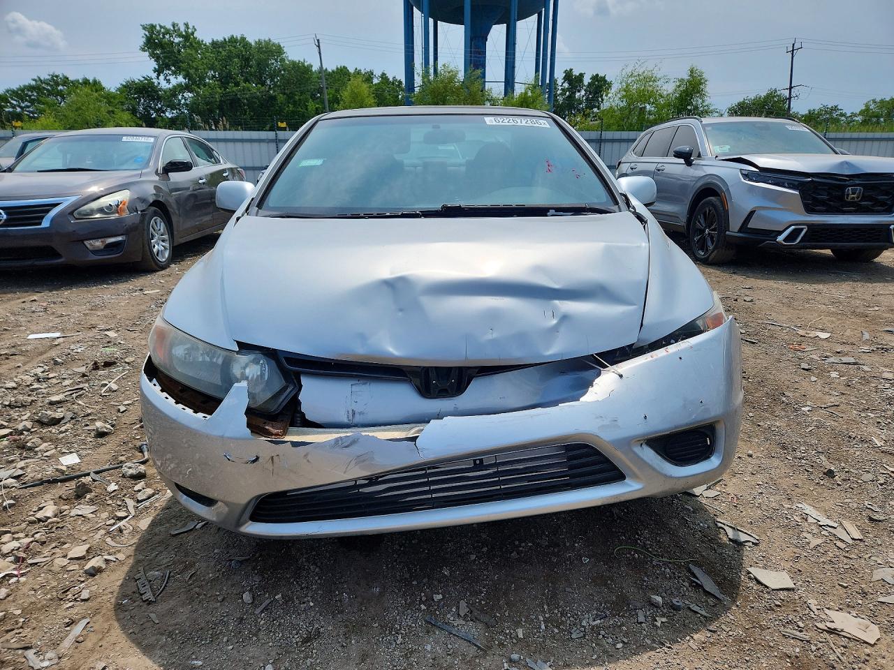 2007 Honda Civic Ex Silver vin: 2HGFG11887H567466