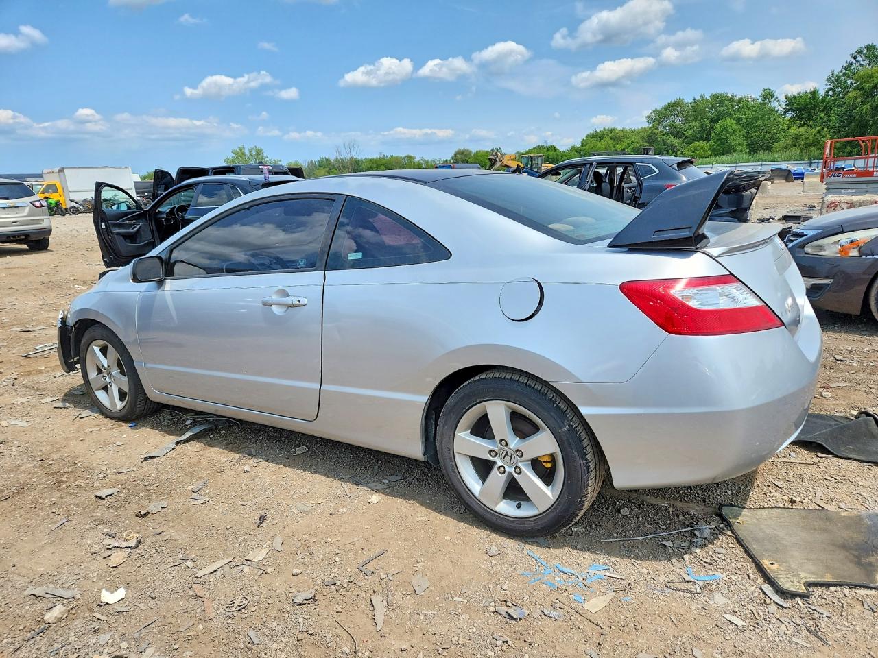 2007 Honda Civic Ex Silver vin: 2HGFG11887H567466