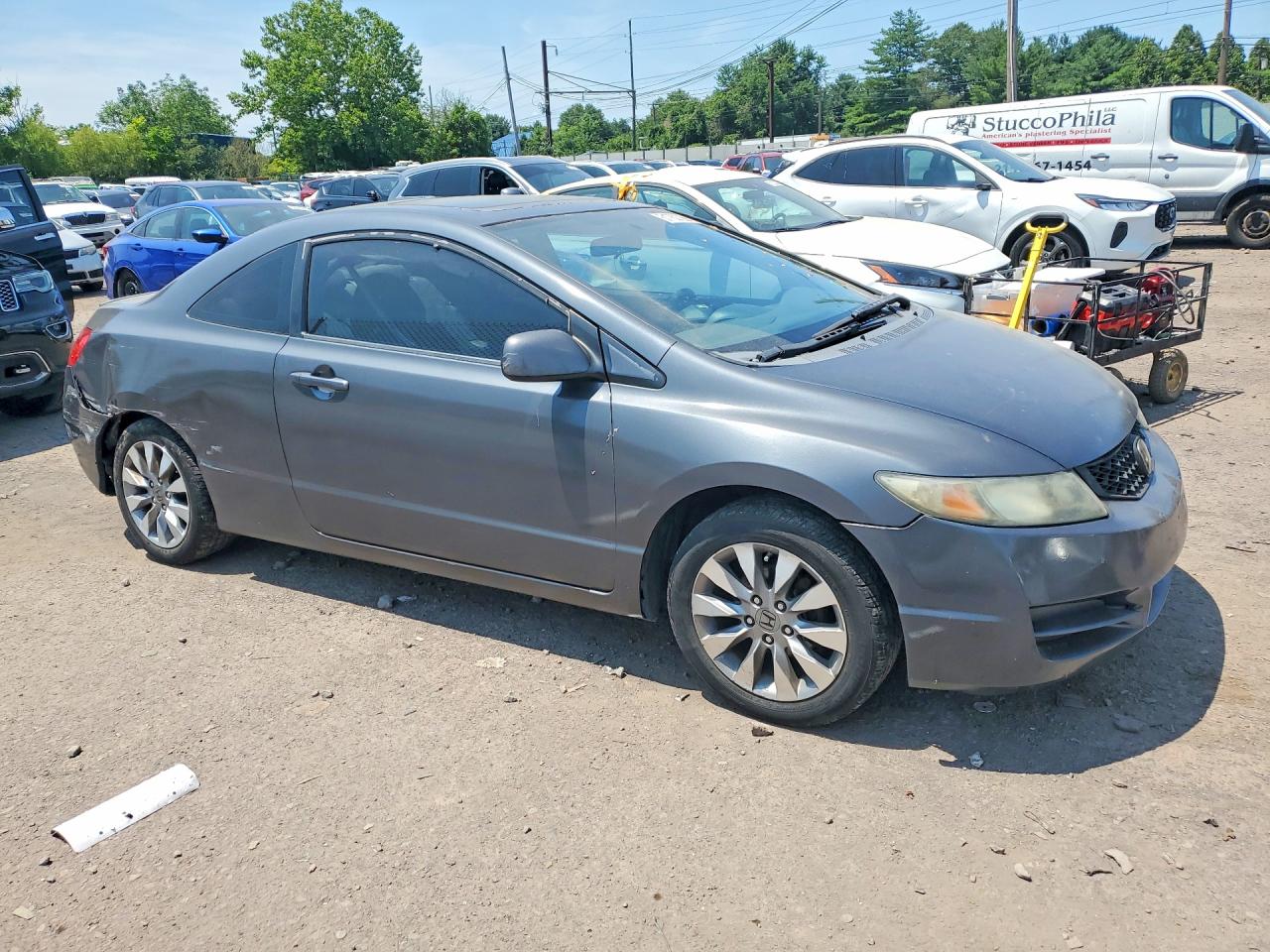2009 Honda Civic Ex Gray vin: 2HGFG11889H507335