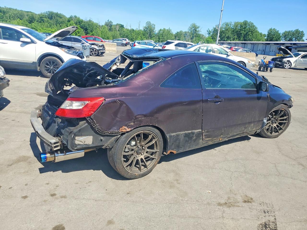 2009 Honda Civic Ex Brown vin: 2HGFG11889H525639
