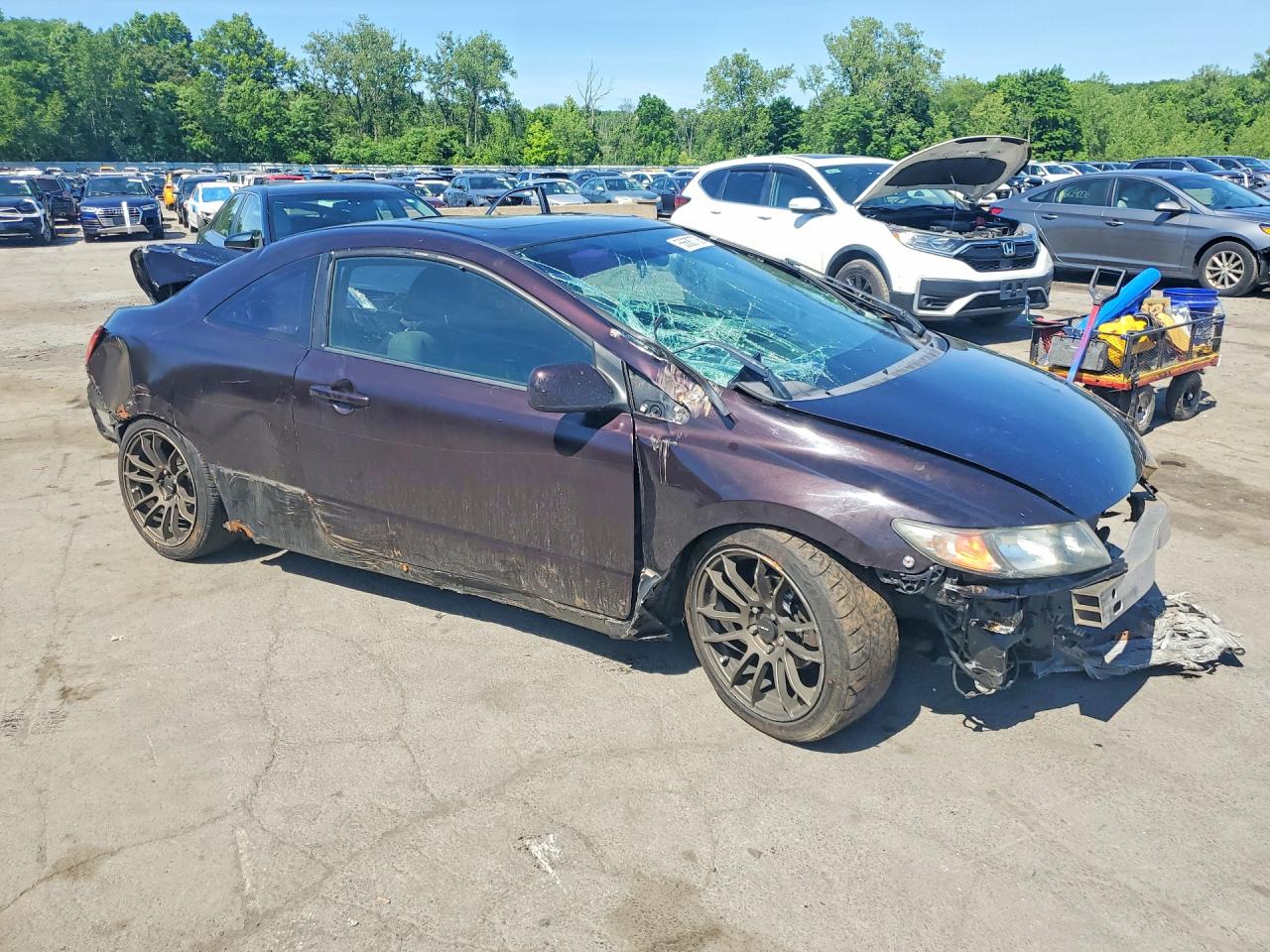 2009 Honda Civic Ex Brown vin: 2HGFG11889H525639