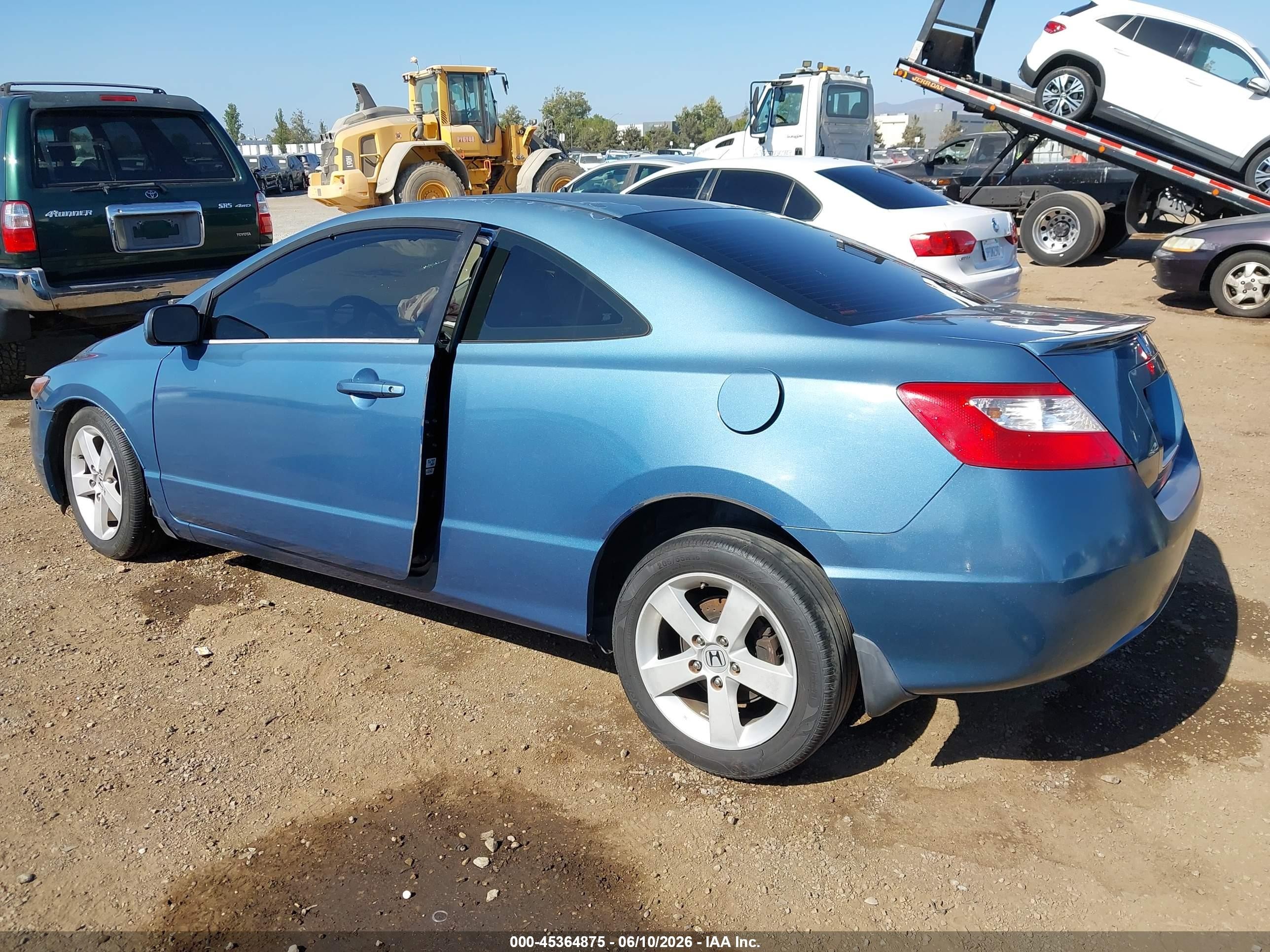 2006 Honda Civic Ex Blue vin: 2HGFG11896H508912
